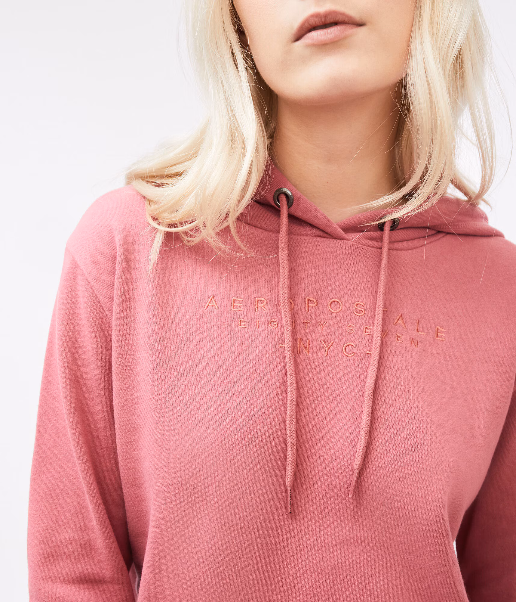 Tonal Logo Pullover Hoodie valentine pink