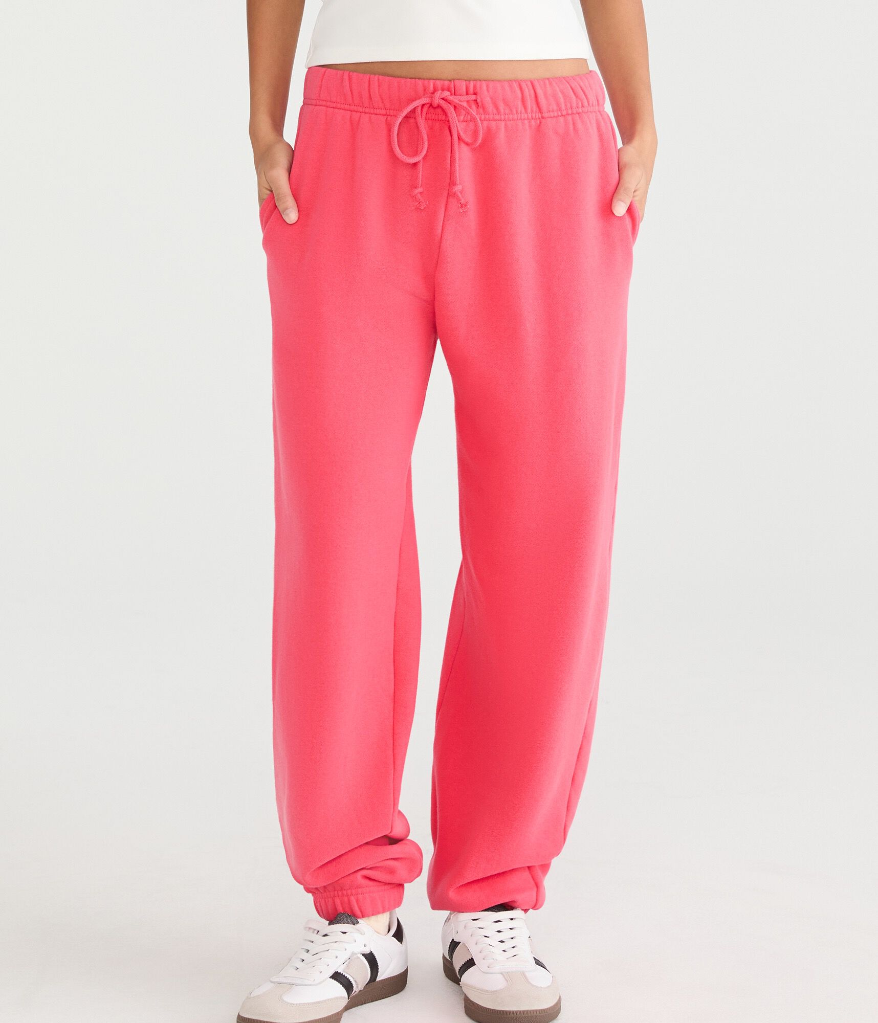 Cloud Soft Slouchy High-Waisted Jogger Sweatpants baroque rose