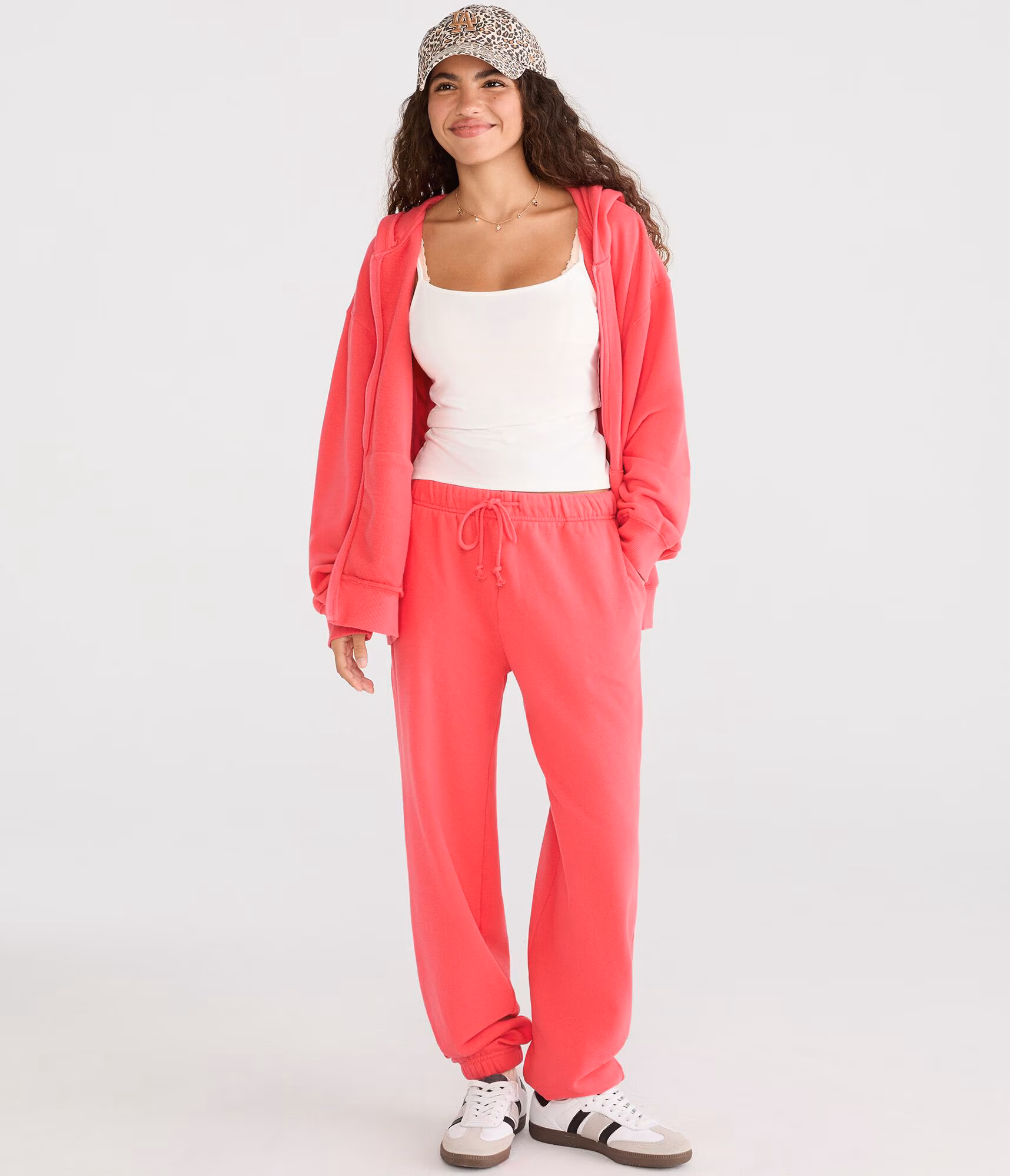 Cloud Soft Slouchy High-Waisted Jogger Sweatpants baroque rose