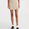 High-Waisted 15" Uniform Skirt summer tan
