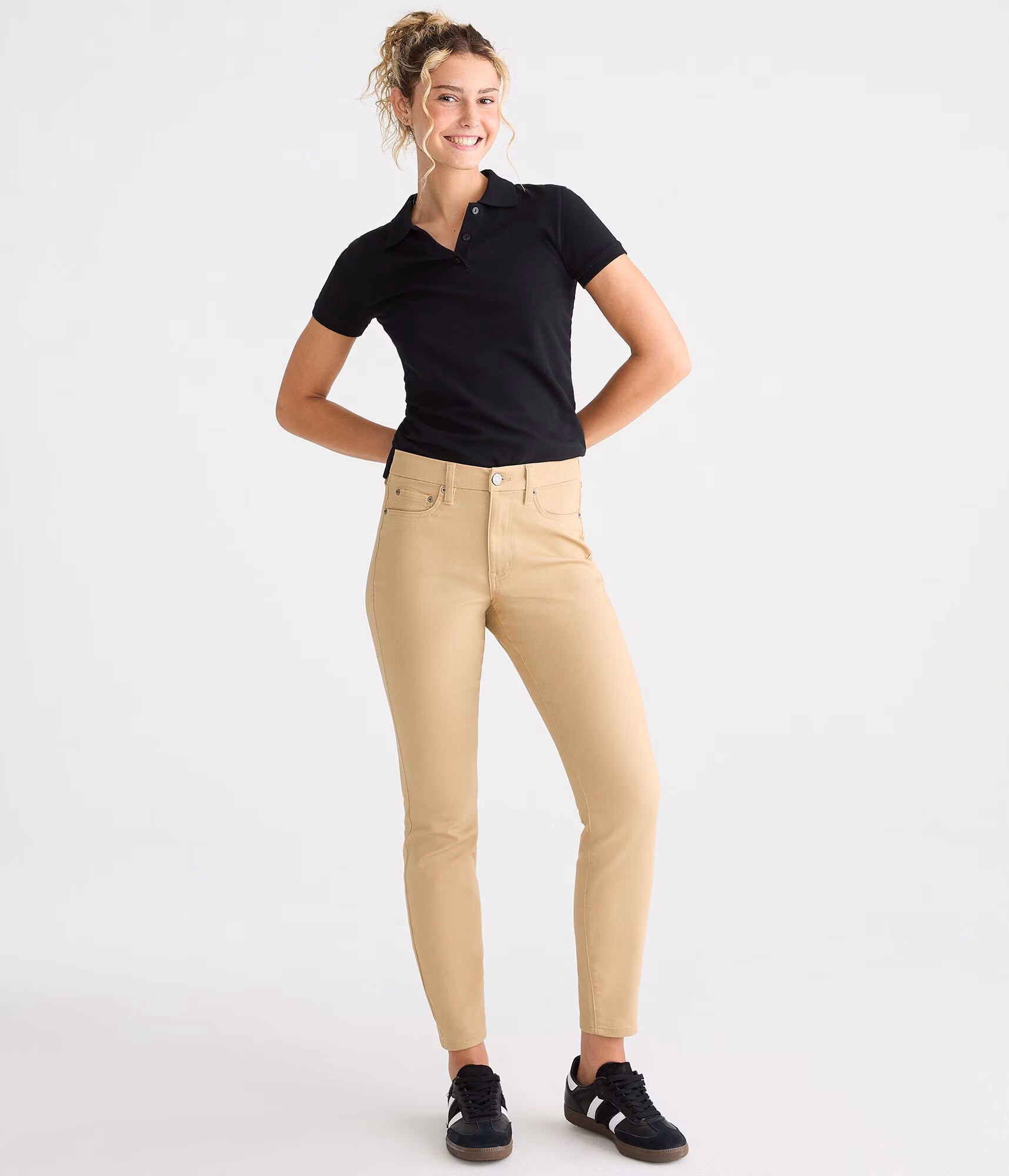 Curvy Seriously Stretchy High-Rise Uniform Jegging summer tan