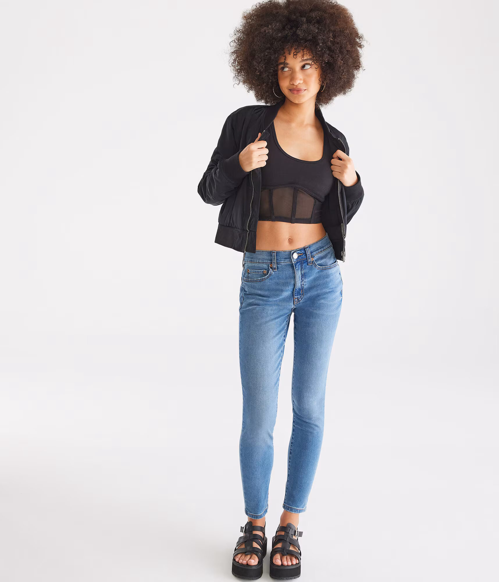 Seriously Stretchy High-Rise Jegging medium wash
