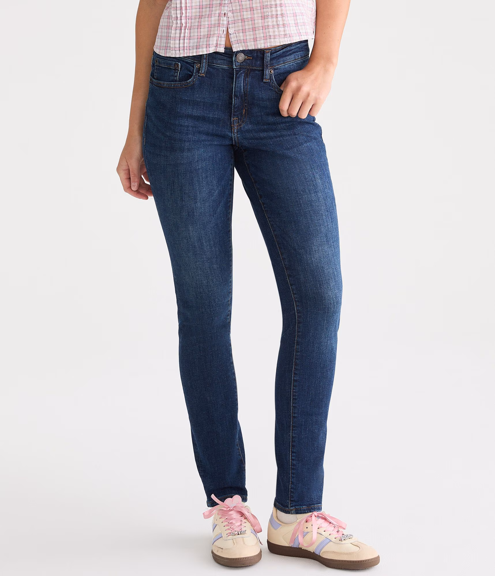 Mid-Rise Skinny Jean dark wash