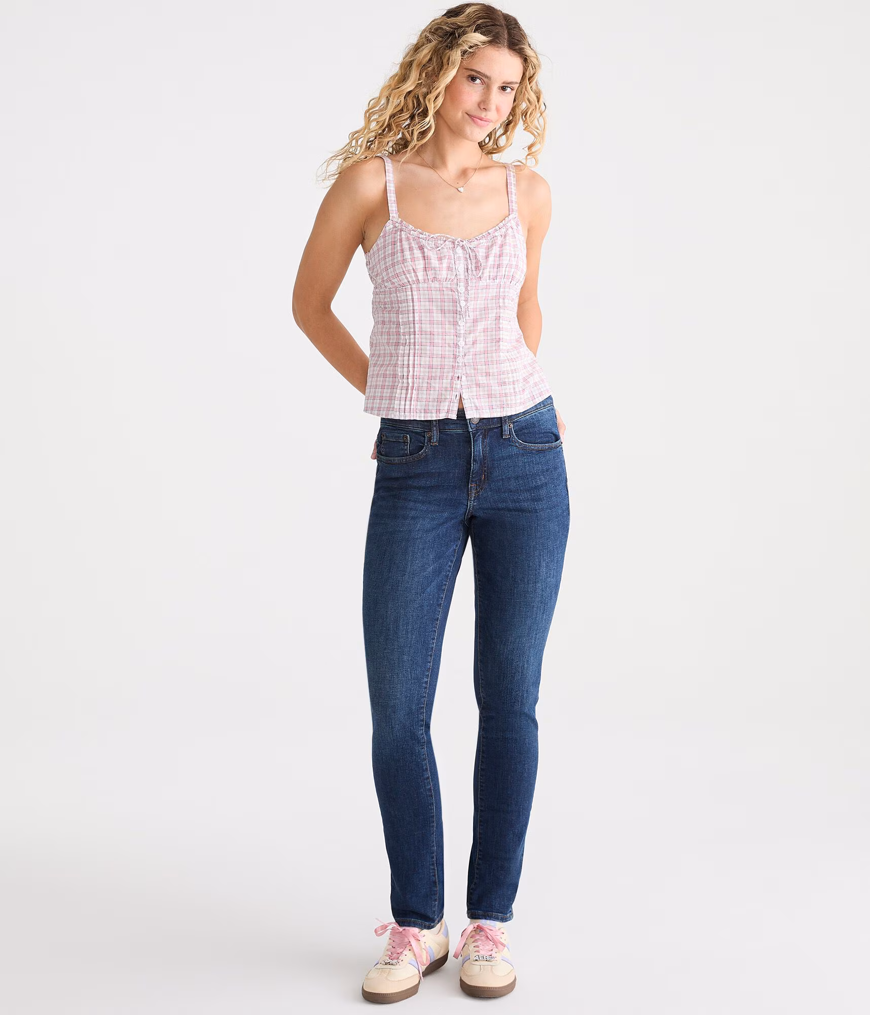 Mid-Rise Skinny Jean dark wash