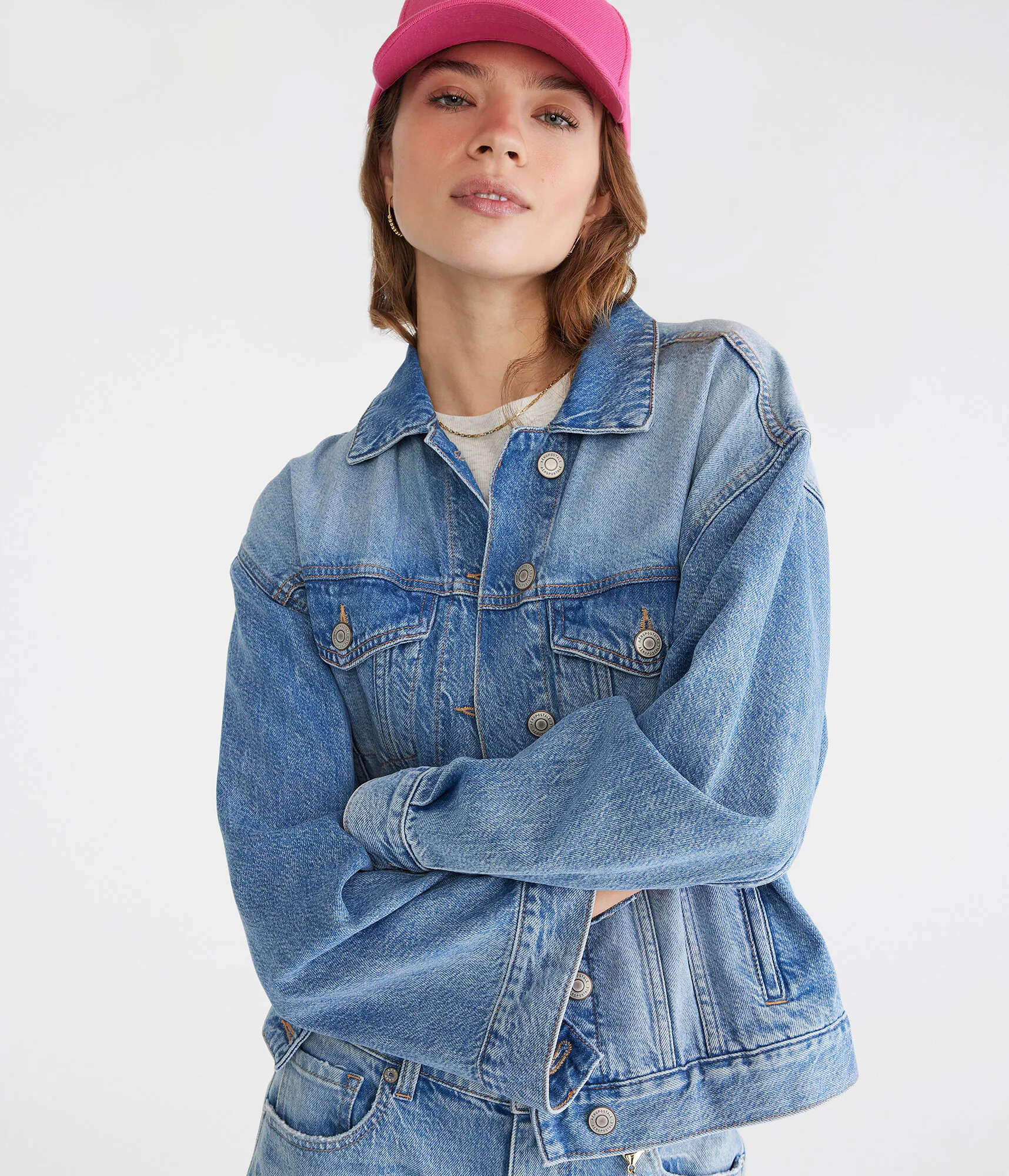 Relaxed Denim Jacket medium wash