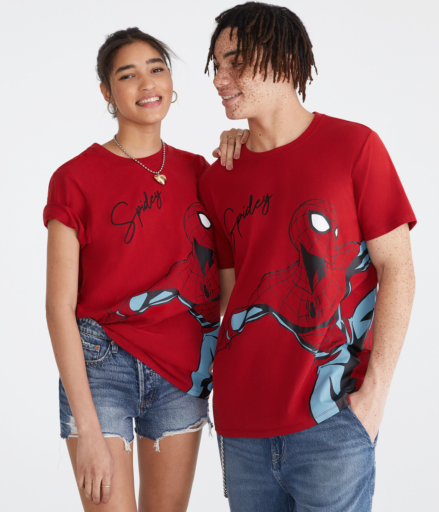 Marvel - Aero Spidey Relaxed Graphic Tee red
