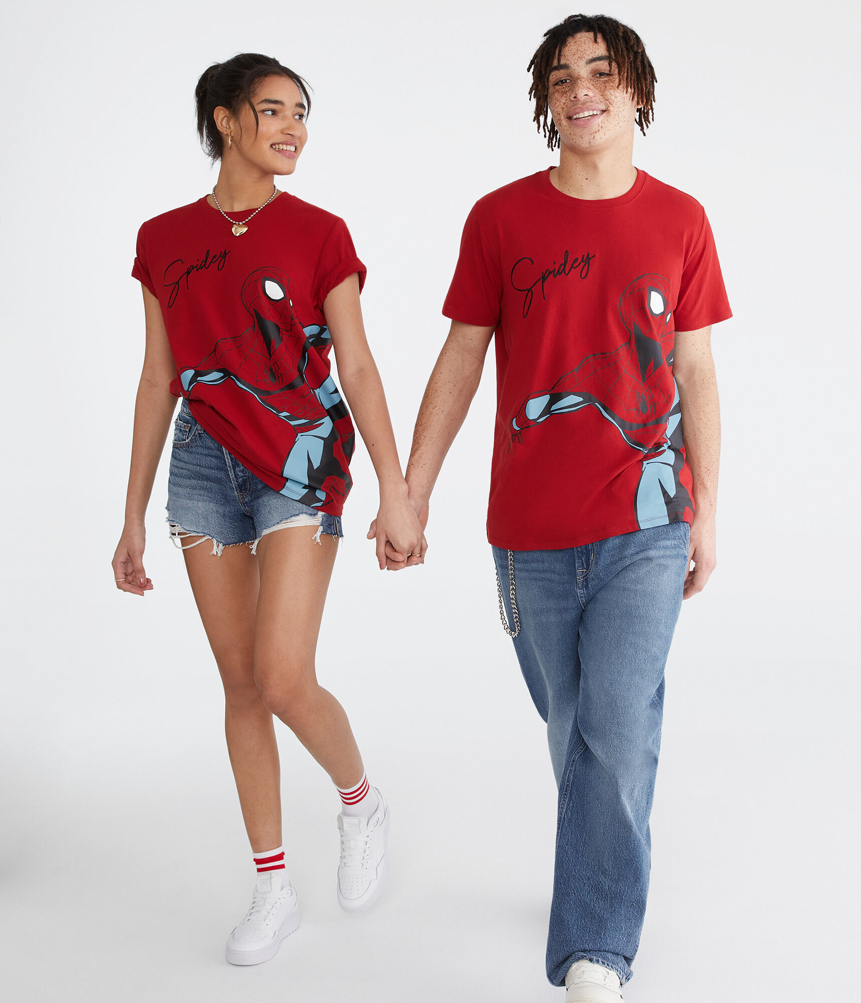 Marvel - Aero Spidey Relaxed Graphic Tee red