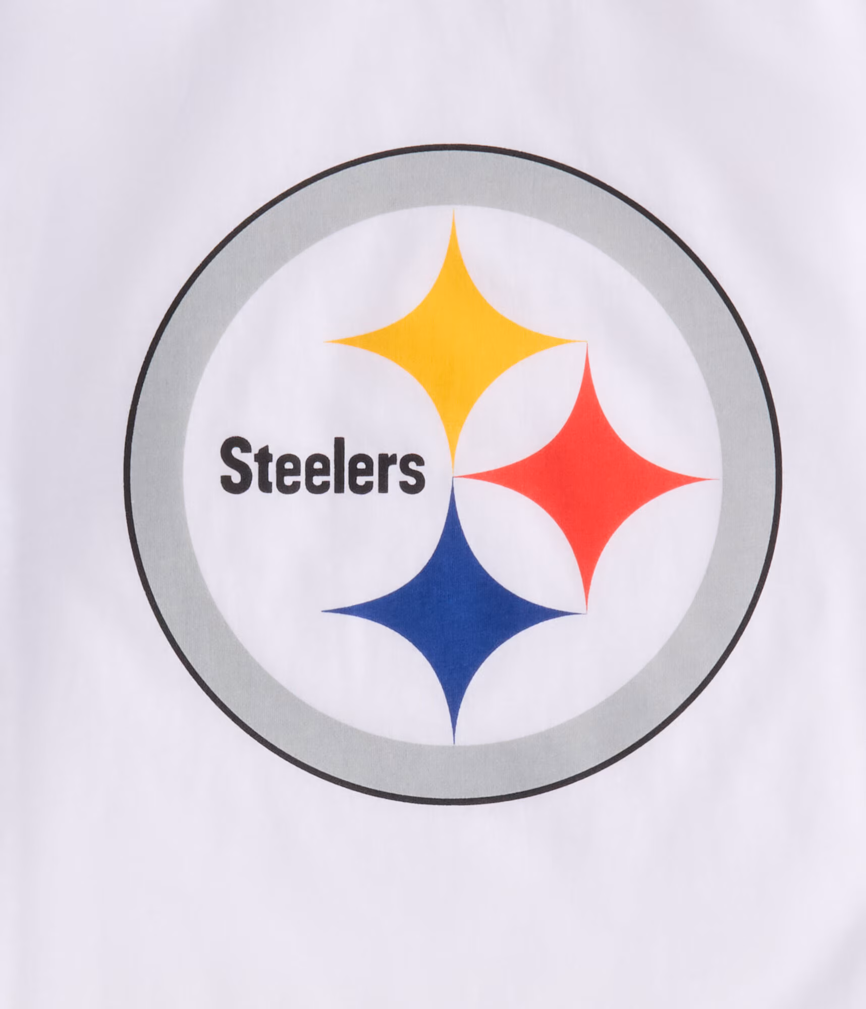 3/4 Sleeve Pittsburgh Steelers Relaxed Raglan Tee white