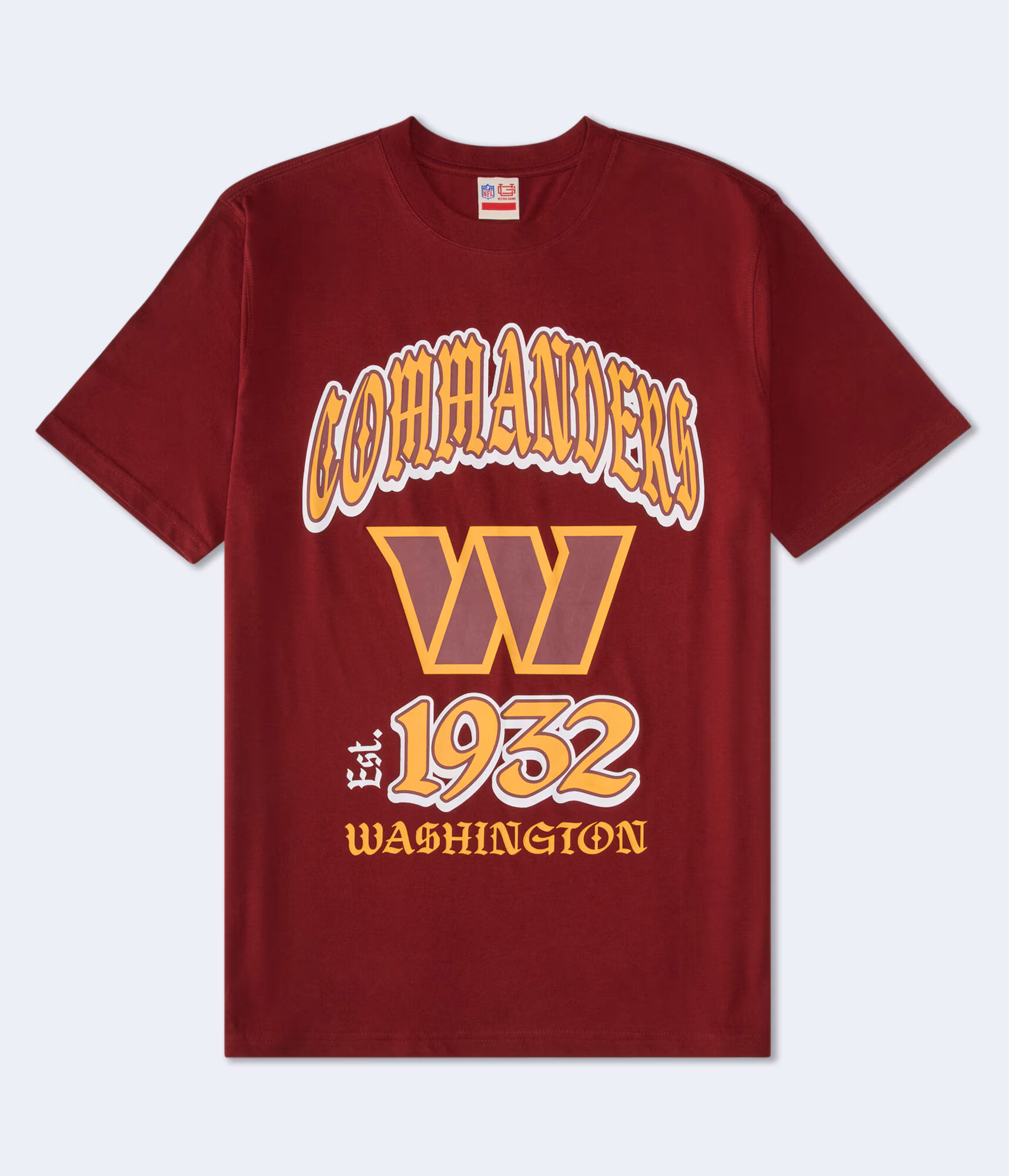 Washington Commanders Helmet Relaxed Graphic Tee red