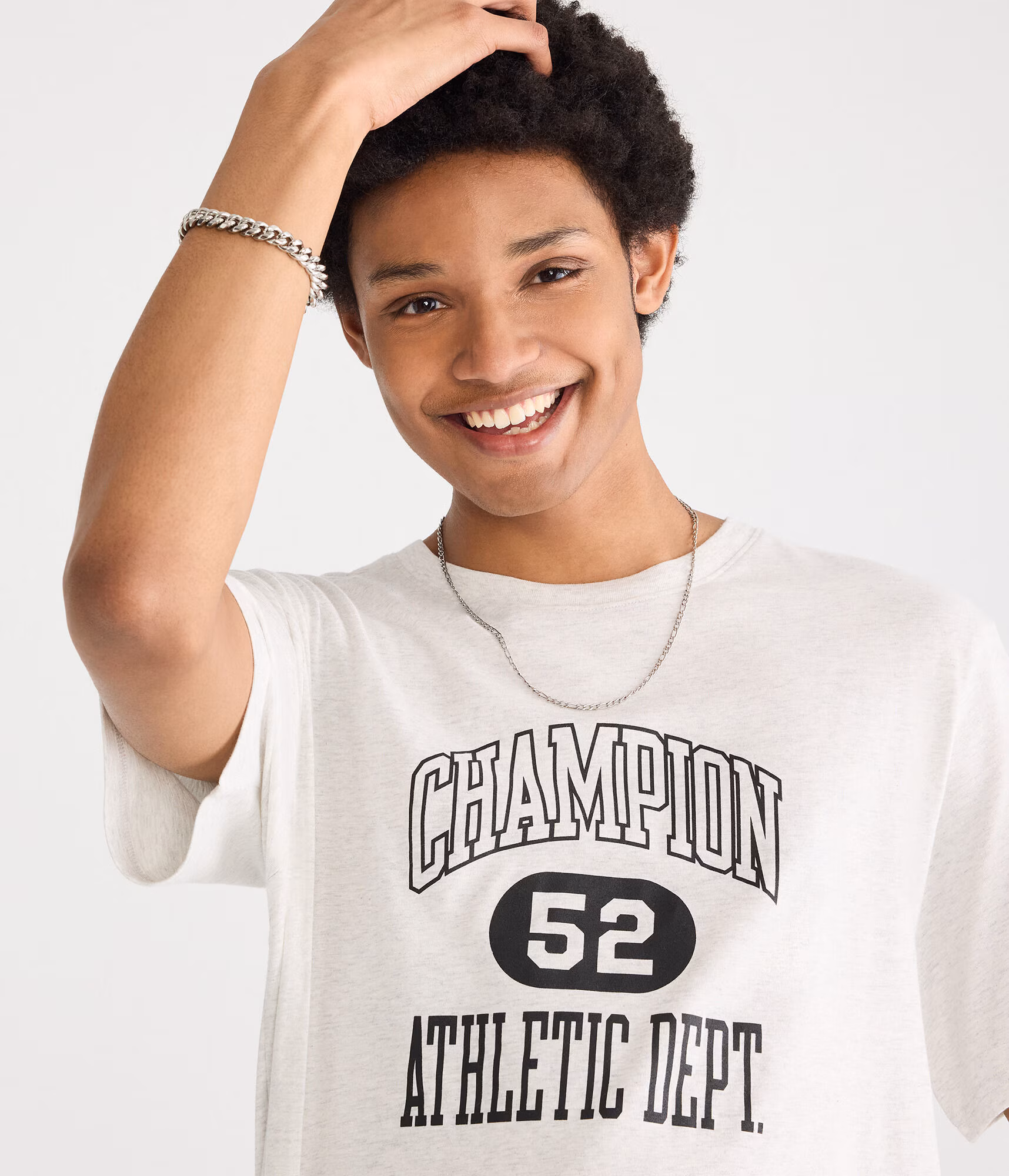 Champion Athletic Dept. Graphic Tee light heather grey