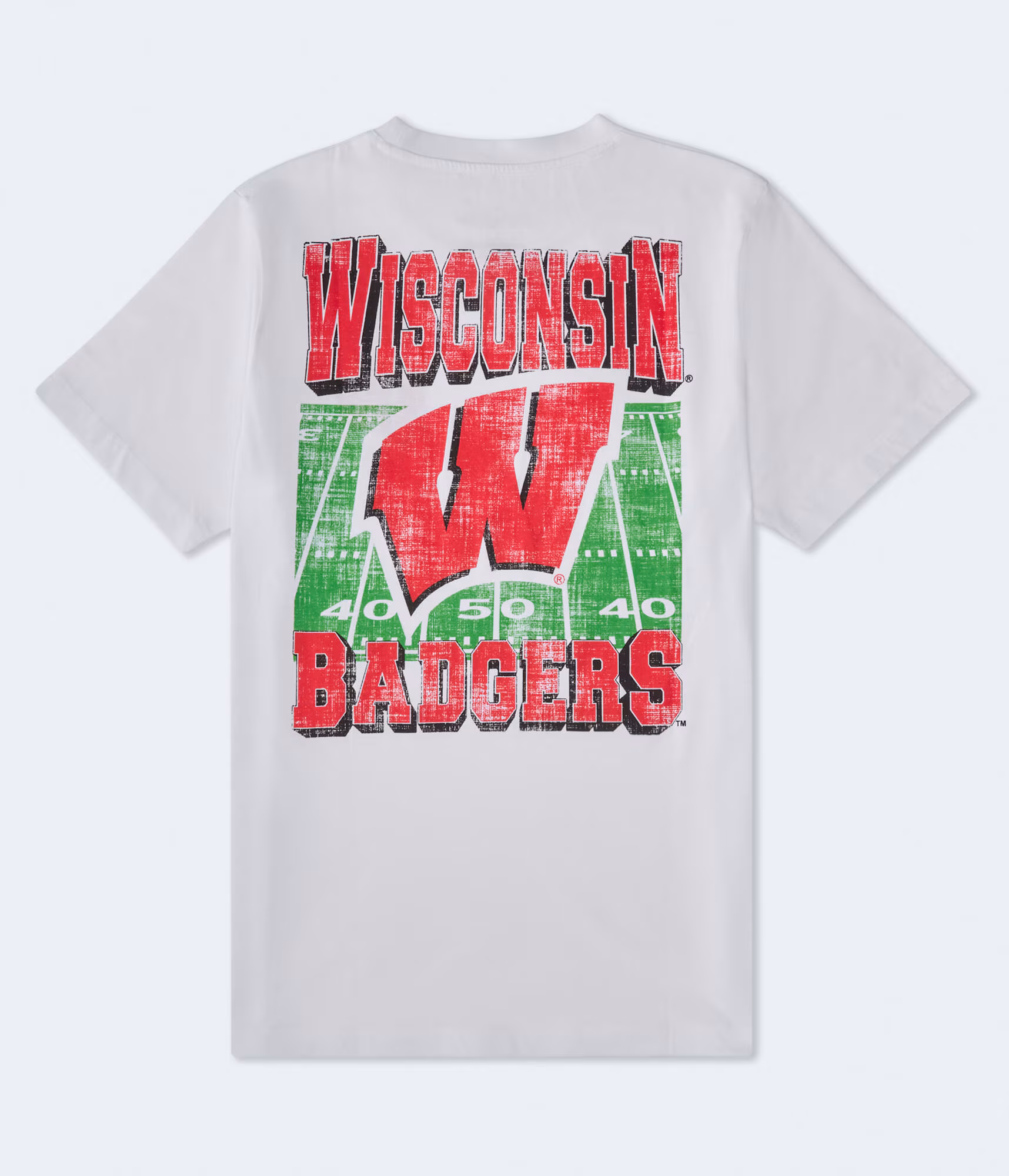 Wisconsin Badgers Relaxed Graphic Tee white