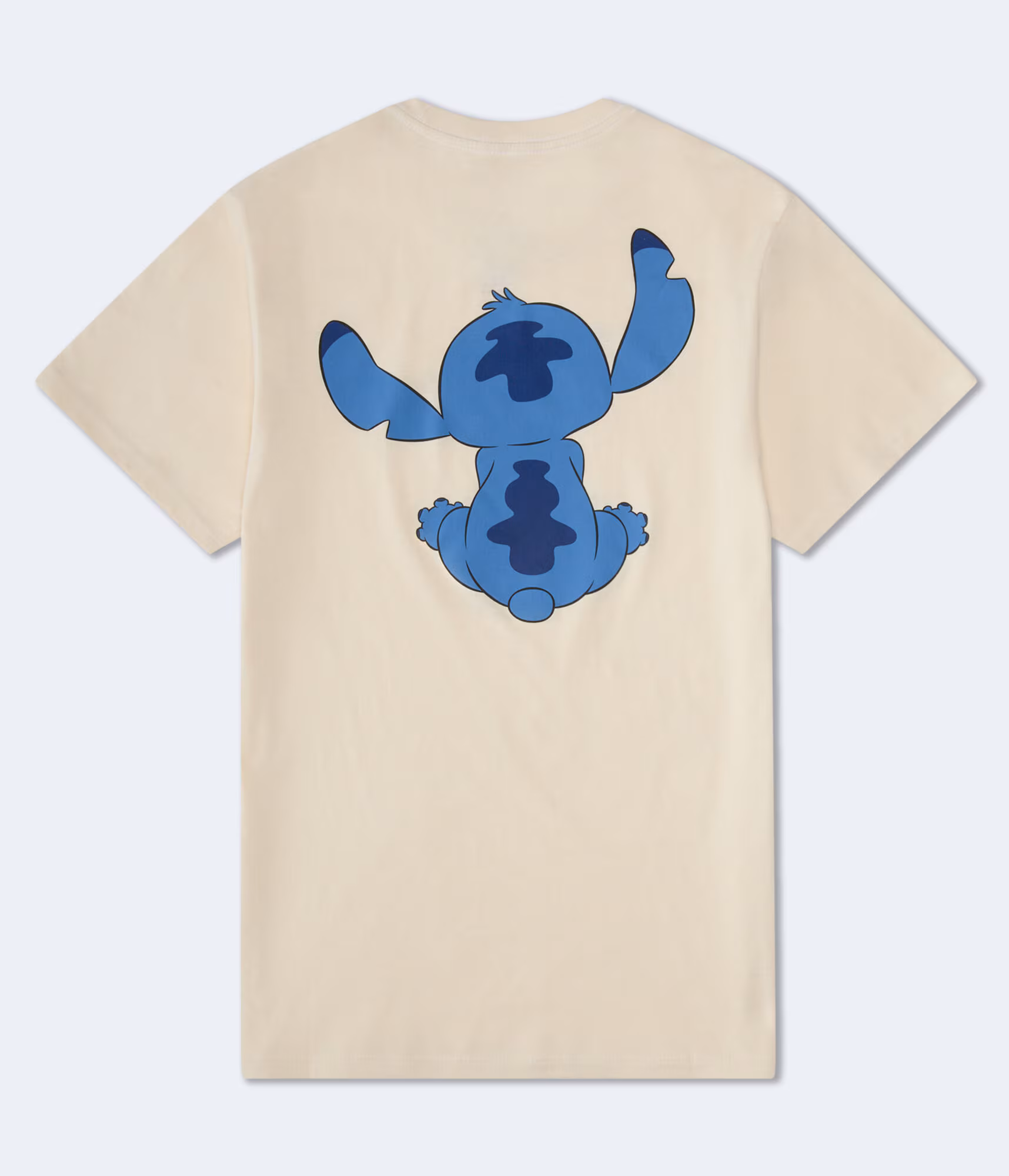 Stitch Sitting Relaxed Graphic Tee cream