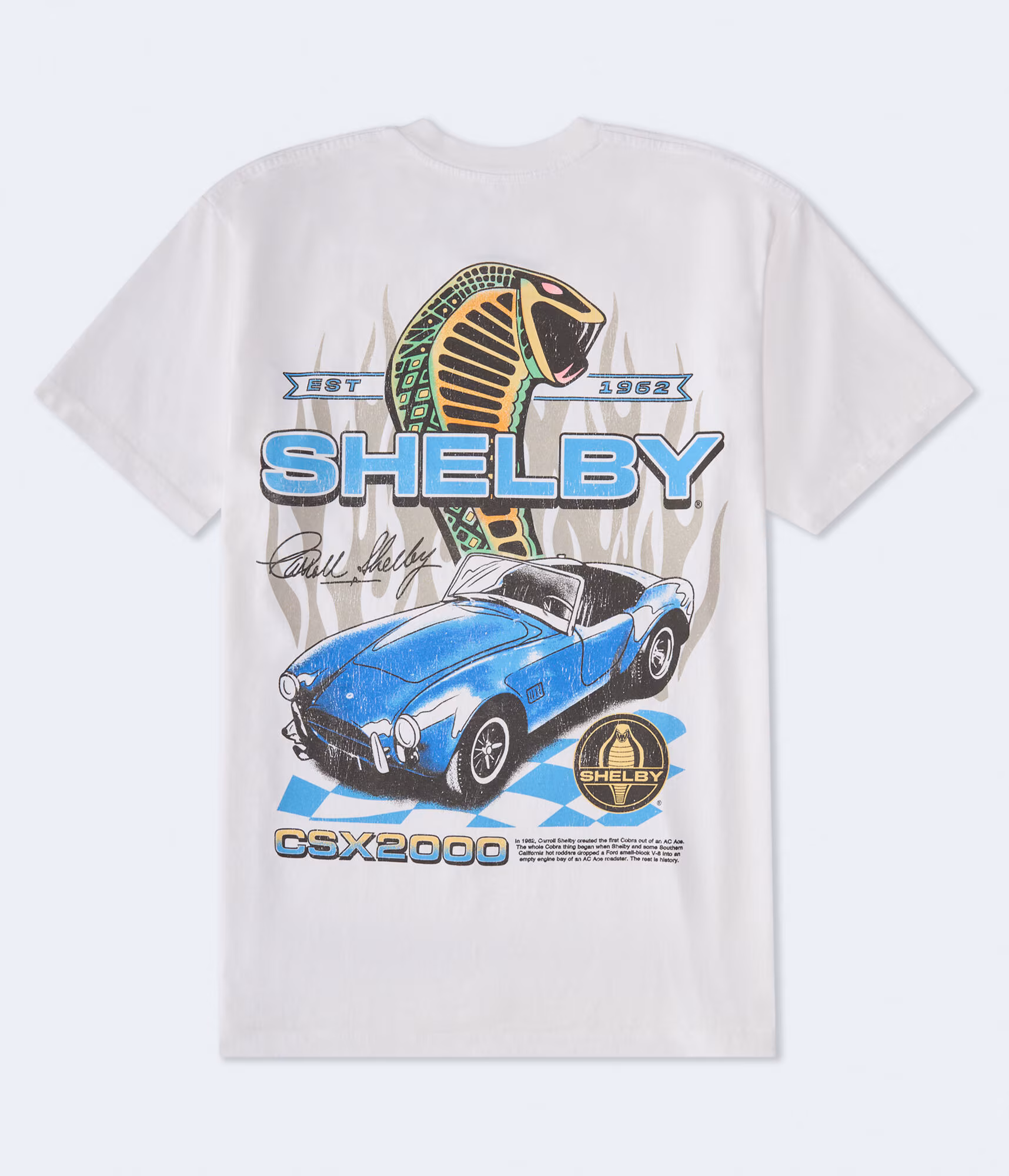 Shelby Cobra CSX2000 Relaxed Graphic Tee white