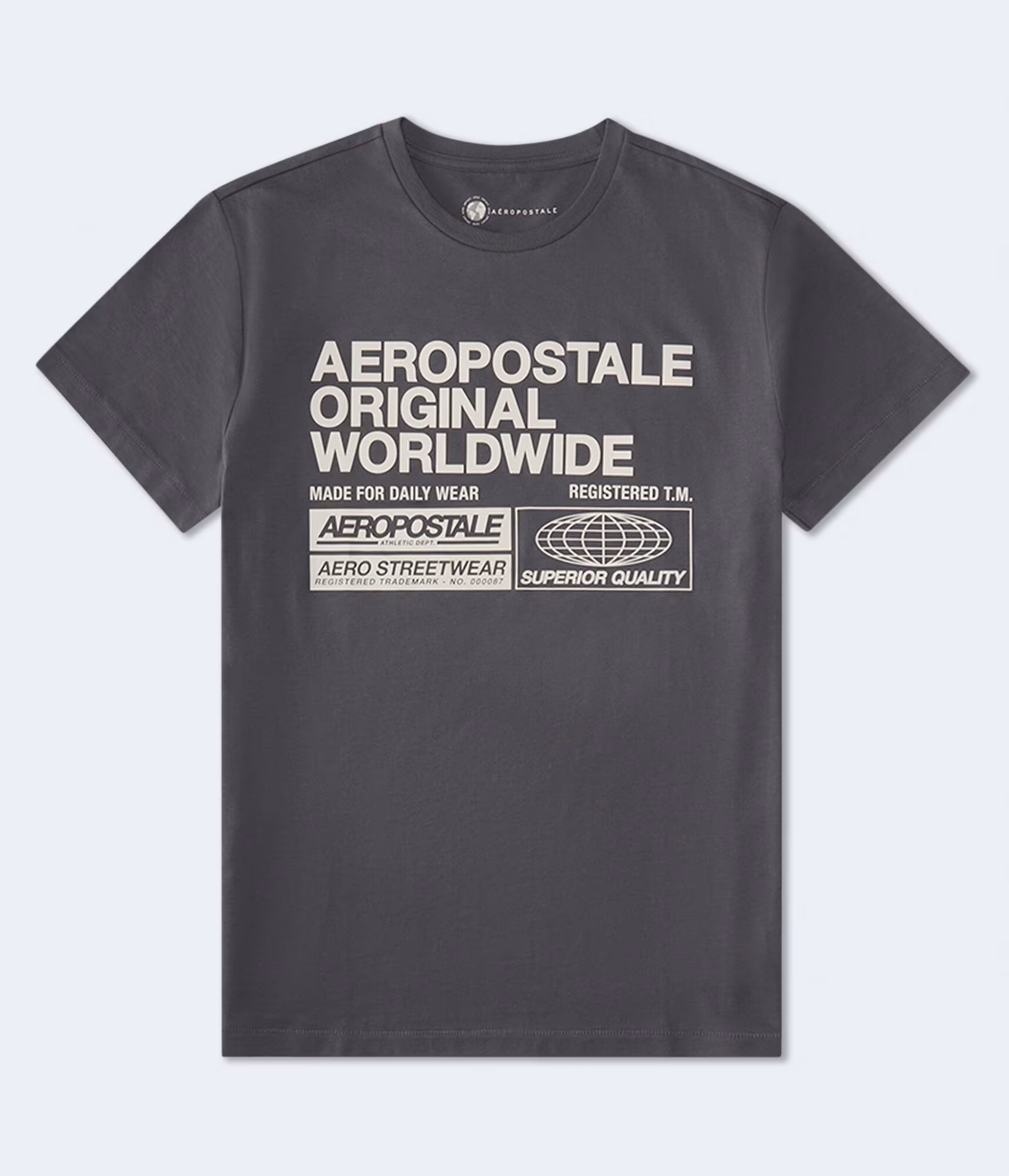 Aero Original Worldwide Graphic Tee rainy grey