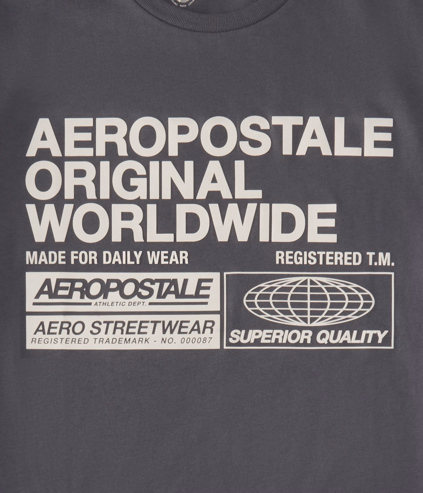 Aero Original Worldwide Graphic Tee rainy grey