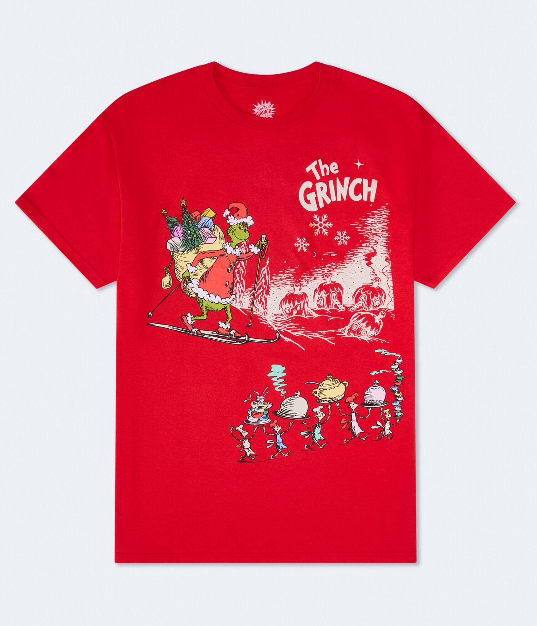 The Grinch Who-Ville Relaxed Graphic Tee red