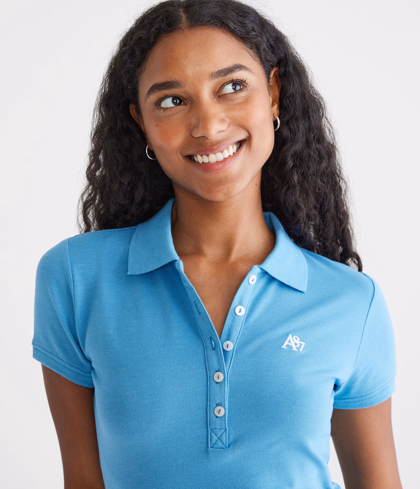 A87 Piqué Polo dazzling blue