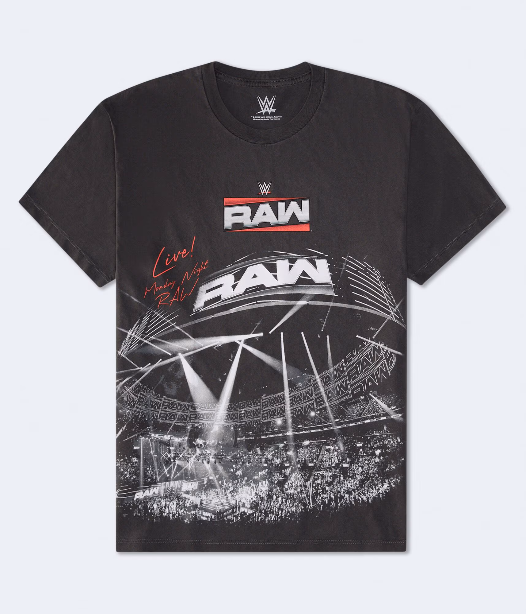 WWE Monday Night RAW Relaxed Graphic Tee grey