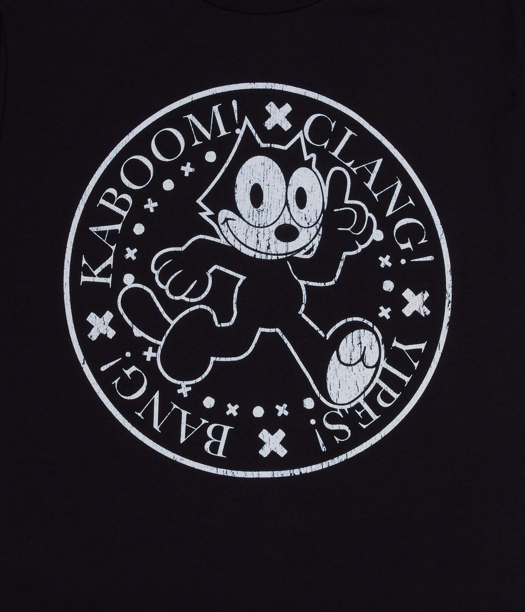 Felix The Cat Relaxed Graphic Tee black