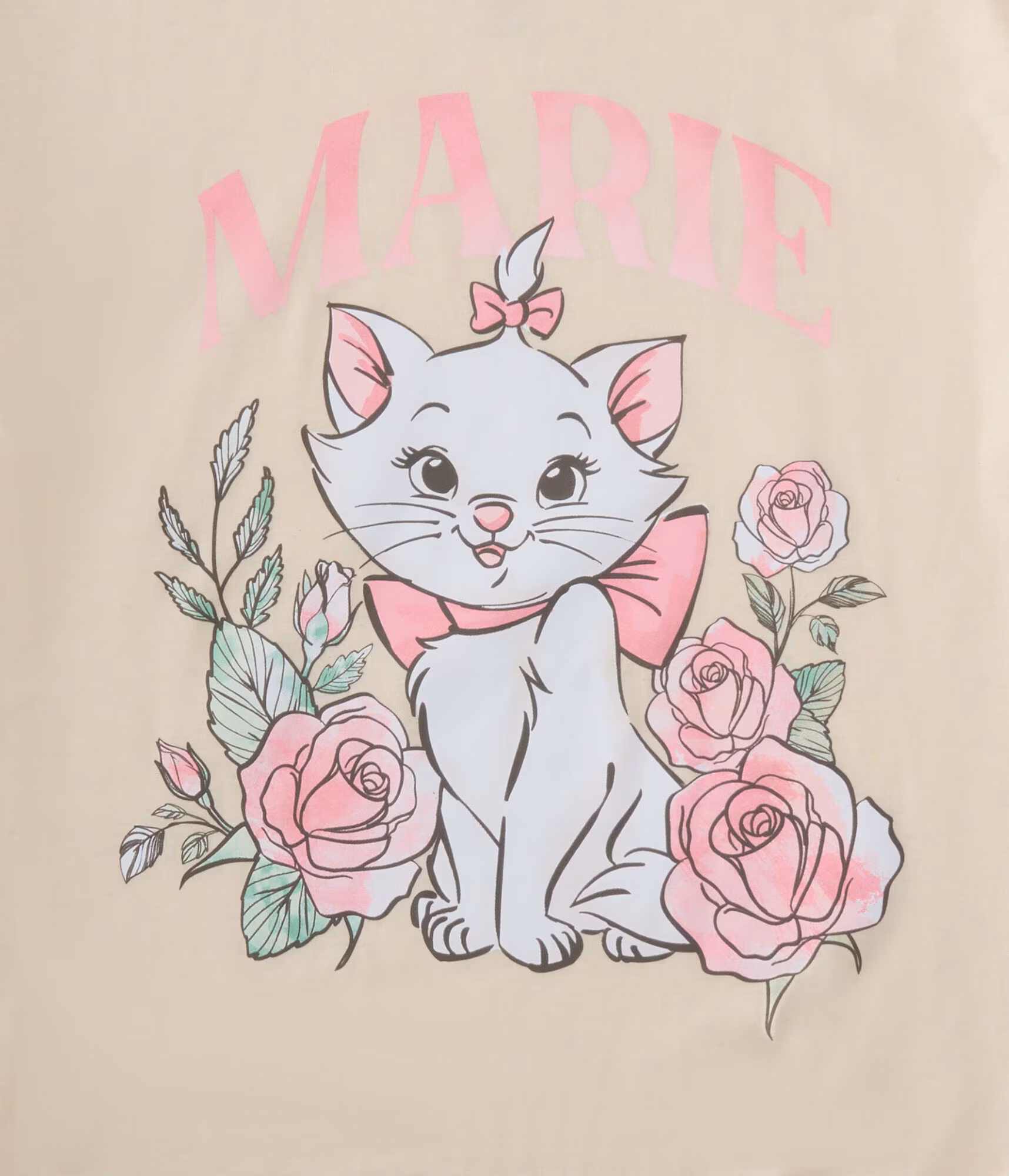 Disney The Aristocats Marie Relaxed Graphic Tee cream