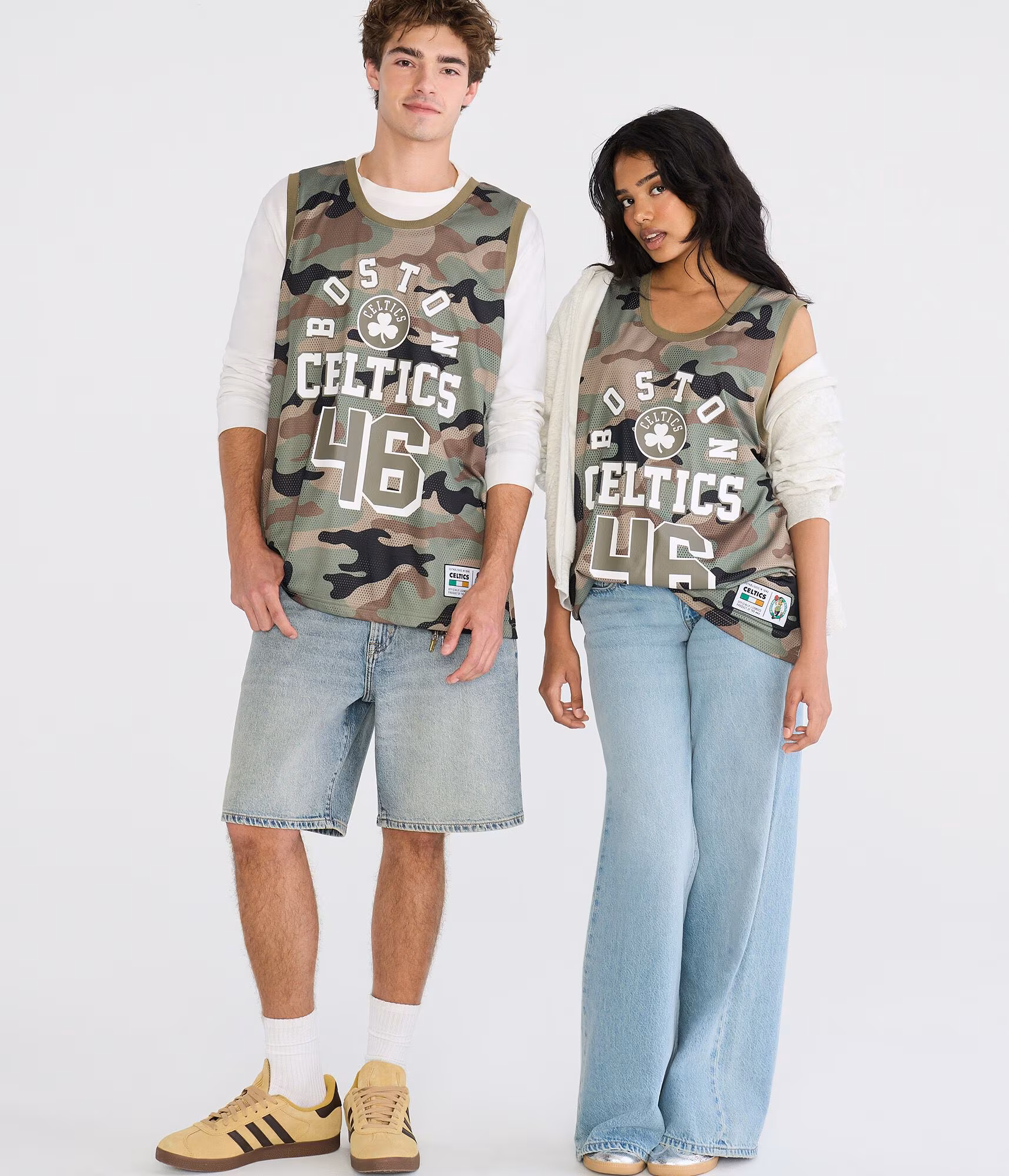 Boston Celtics Camo Mesh Tank Top garland