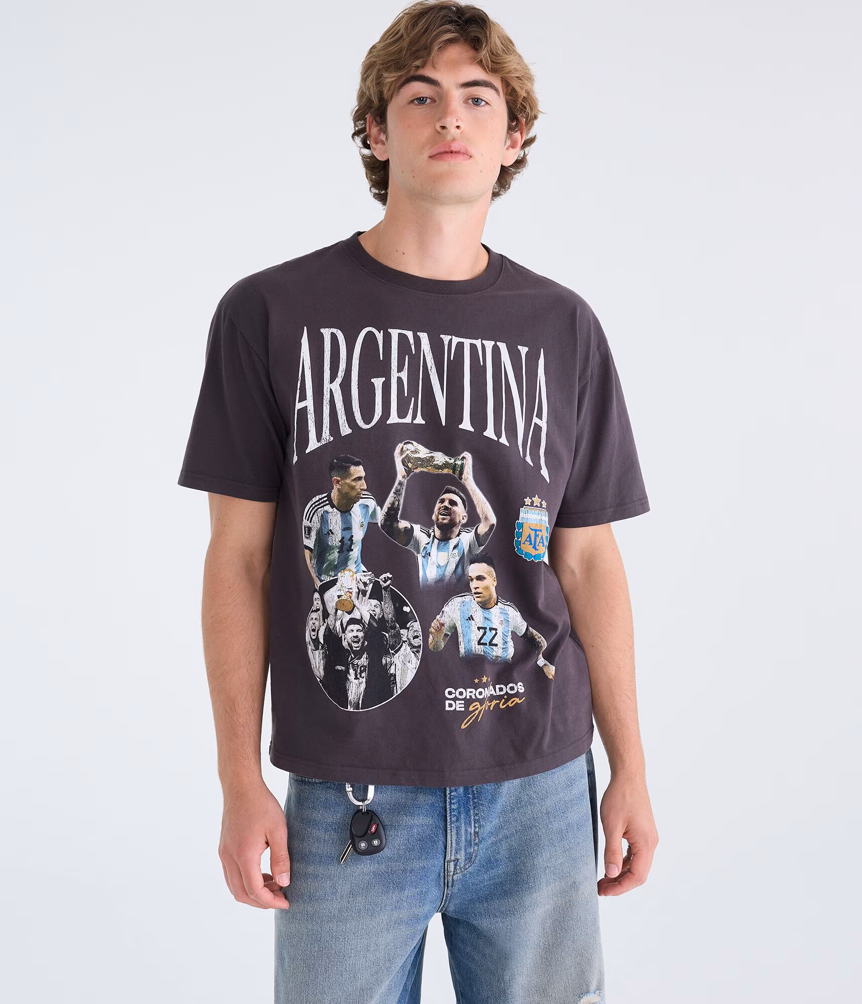 Argentina Coronados De Gloria Relaxed Graphic Tee black