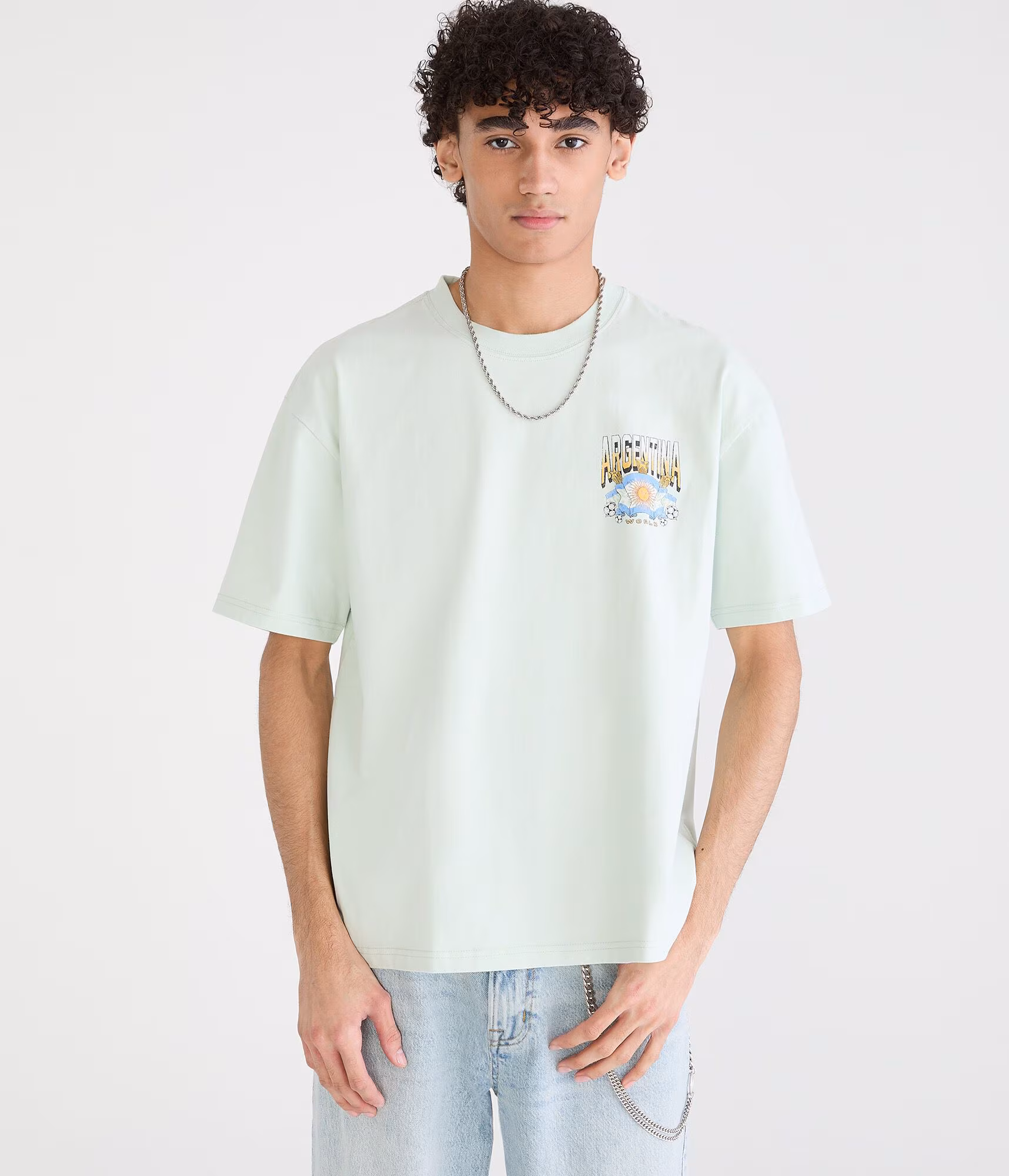 Argentina World Champion Relaxed Graphic Tee blue