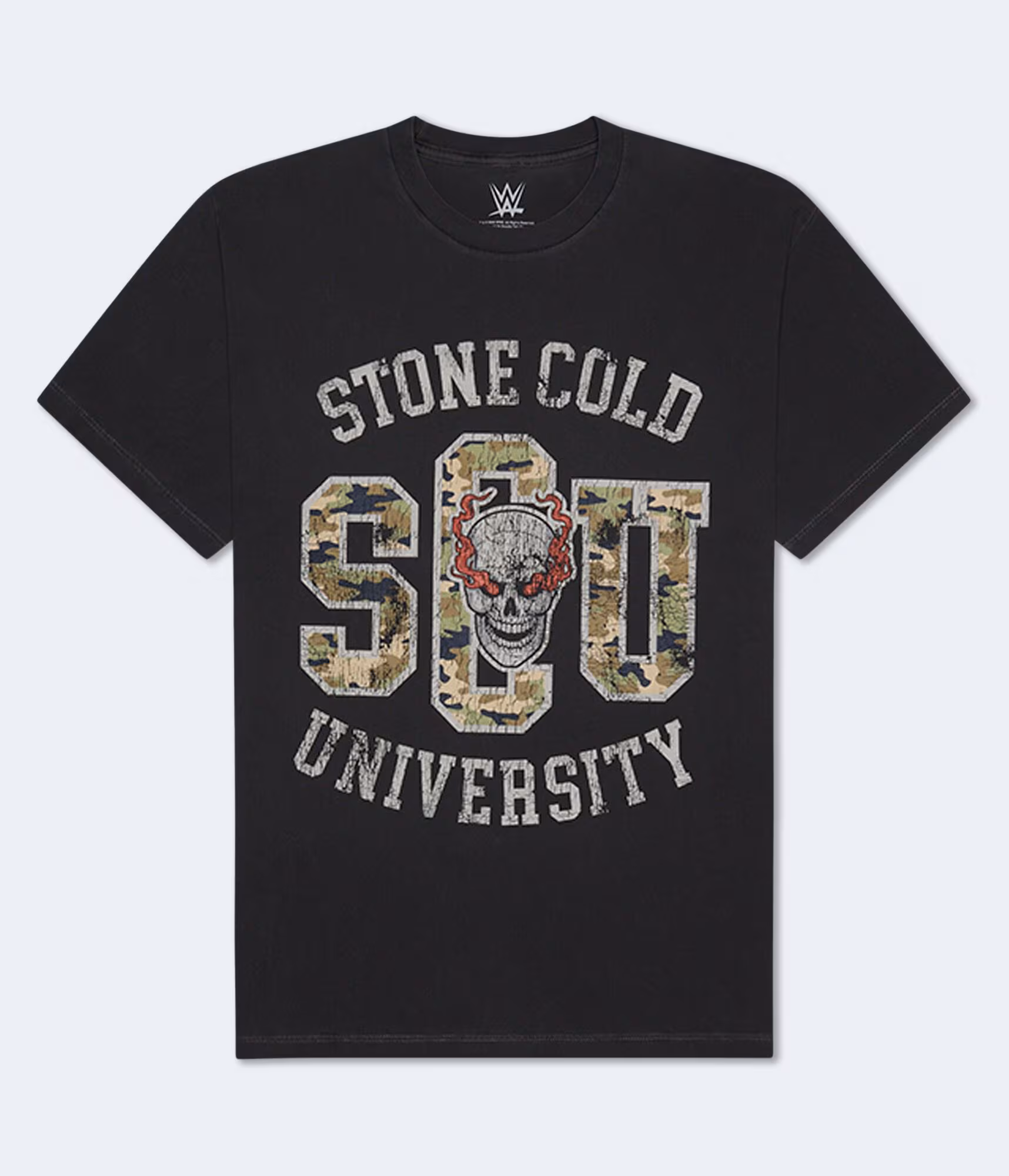 WWE Stone Cold University Relaxed Graphic Tee black