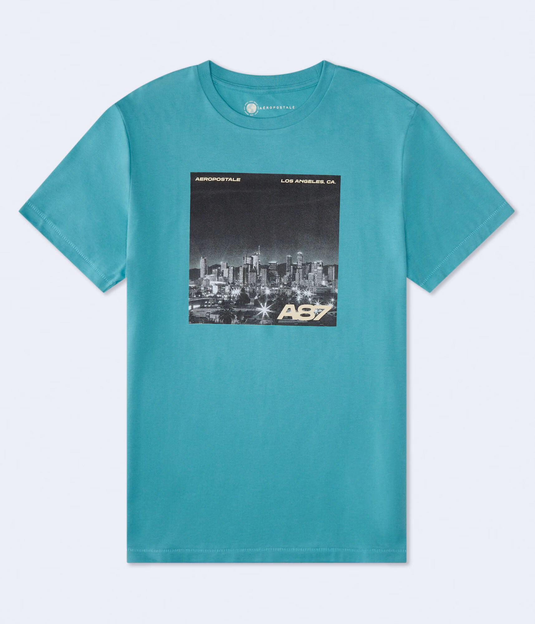 A87 Los Angeles Graphic Tee nile blue