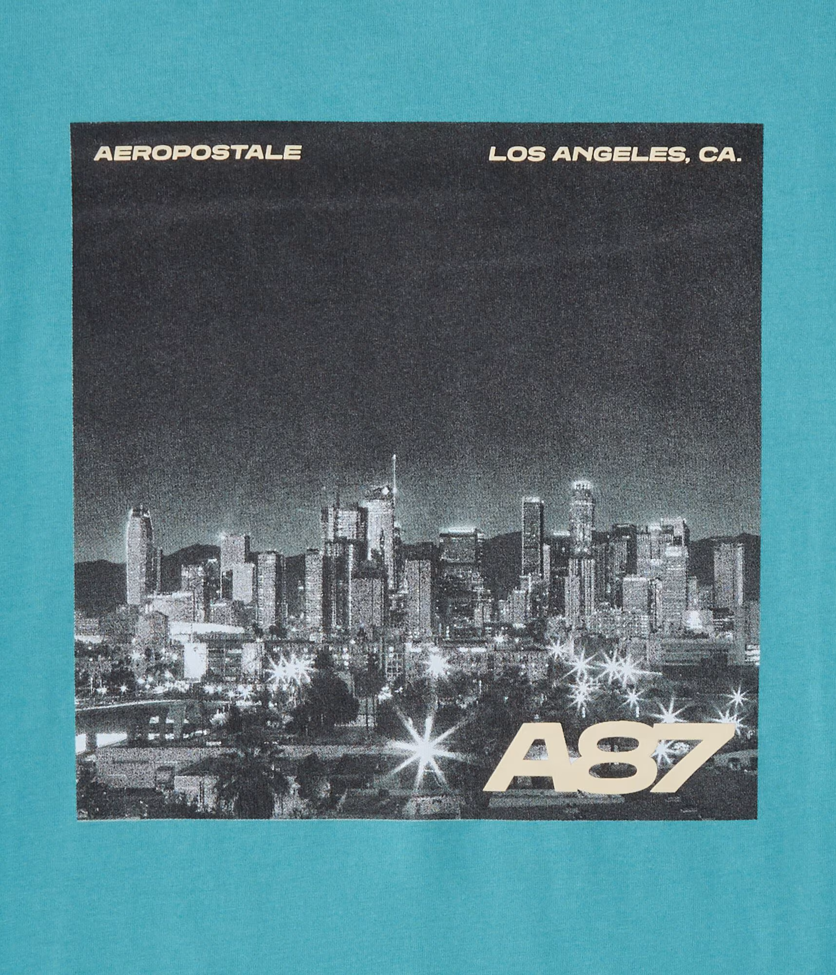 A87 Los Angeles Graphic Tee nile blue