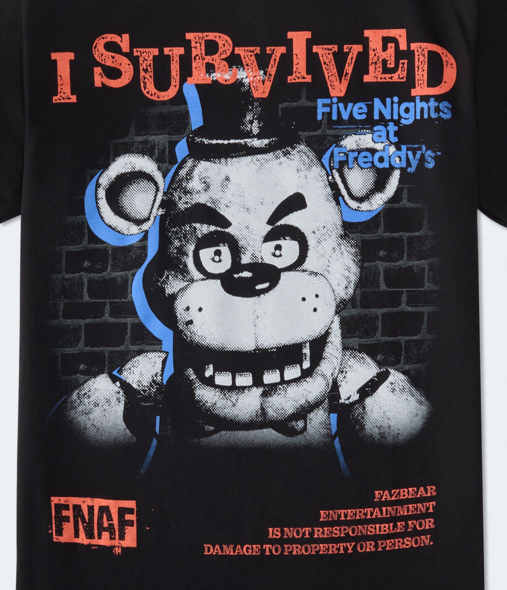 Five Nights At Freddy's Relaxed Graphic Tee black