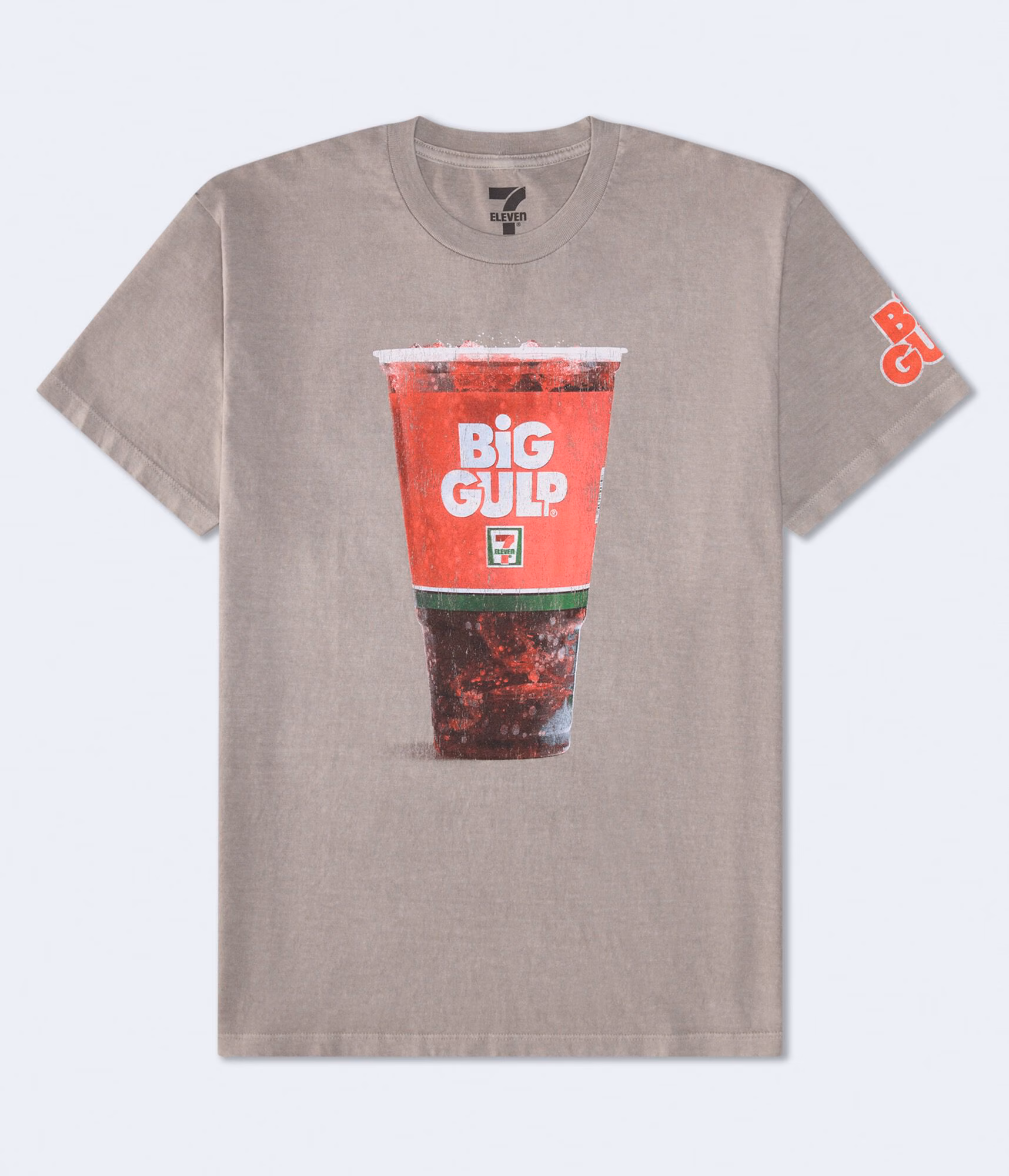 7-Eleven Big Gulp Relaxed Graphic Tee grey