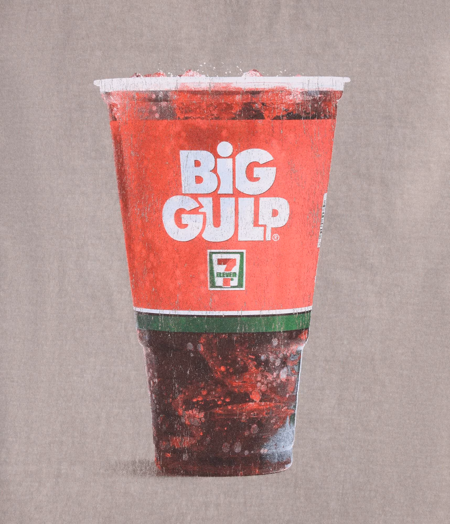 7-Eleven Big Gulp Relaxed Graphic Tee grey