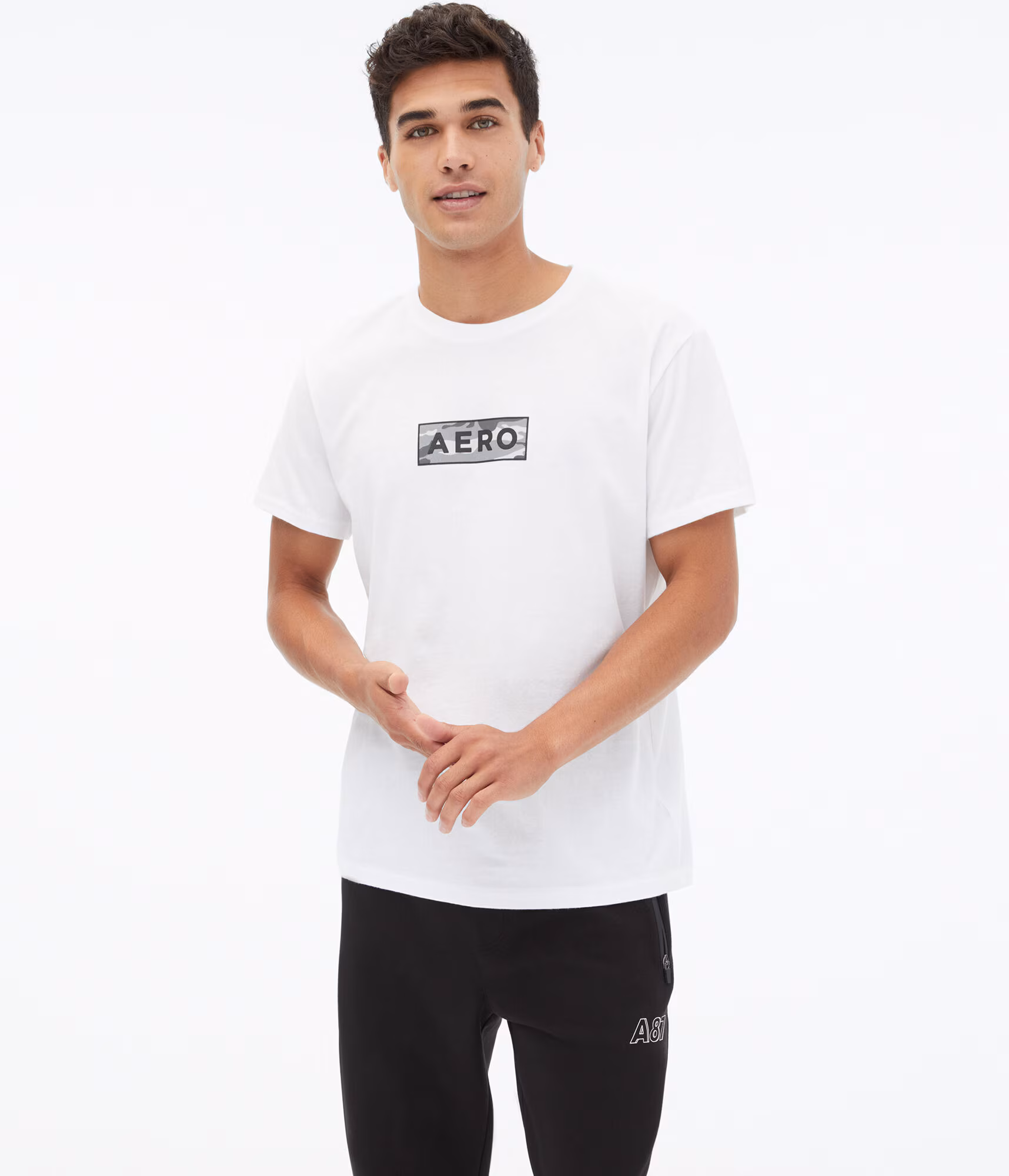 Camo Box Logo Graphic Tee bleach
