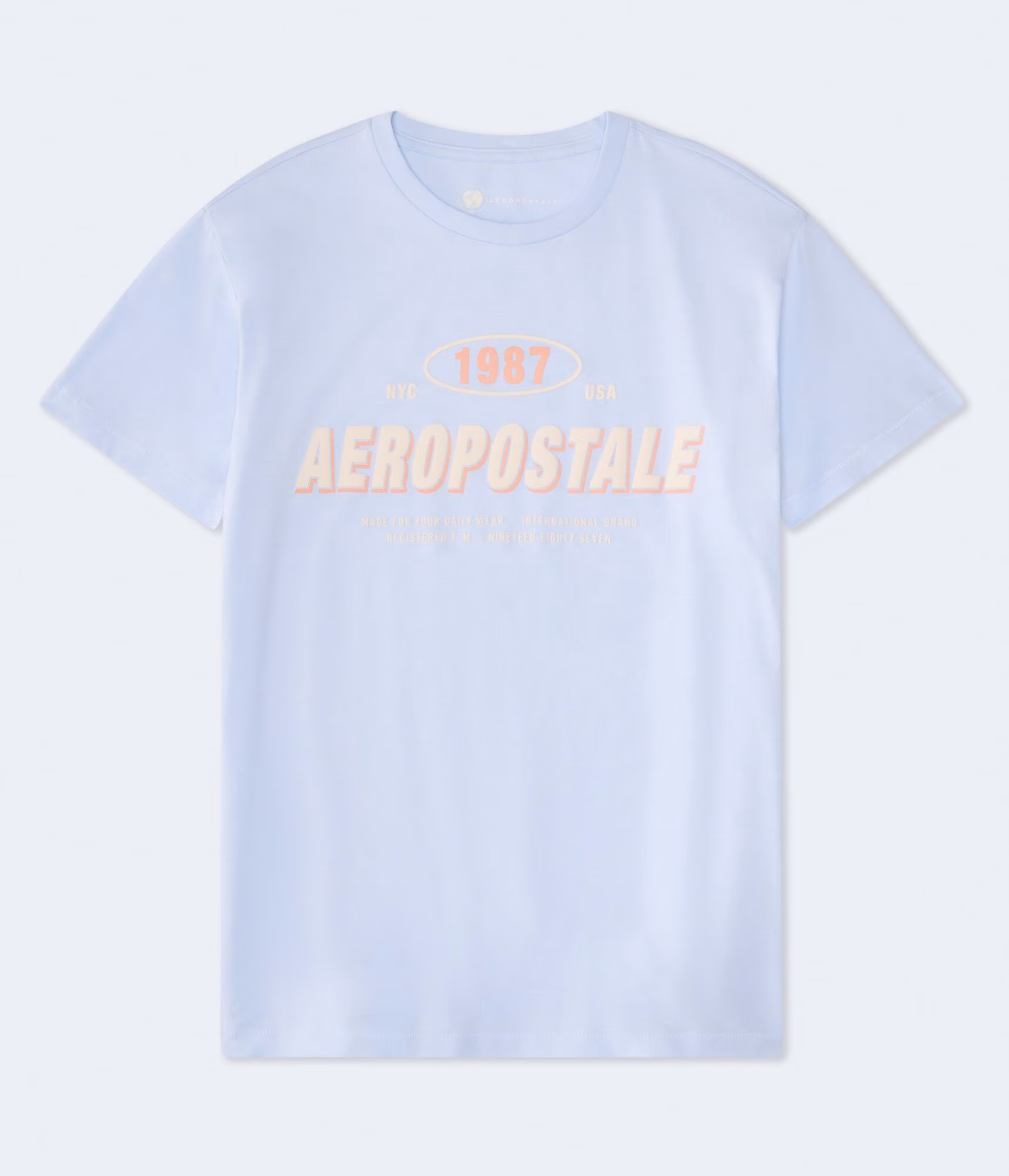 Aeropostale 1987 Graphic Tee blue haze