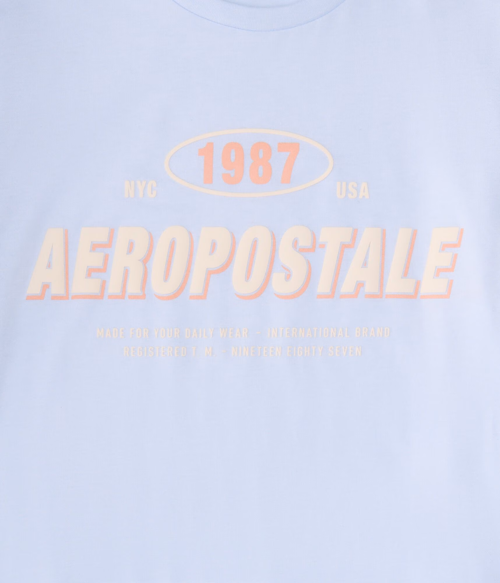 Aeropostale 1987 Graphic Tee blue haze