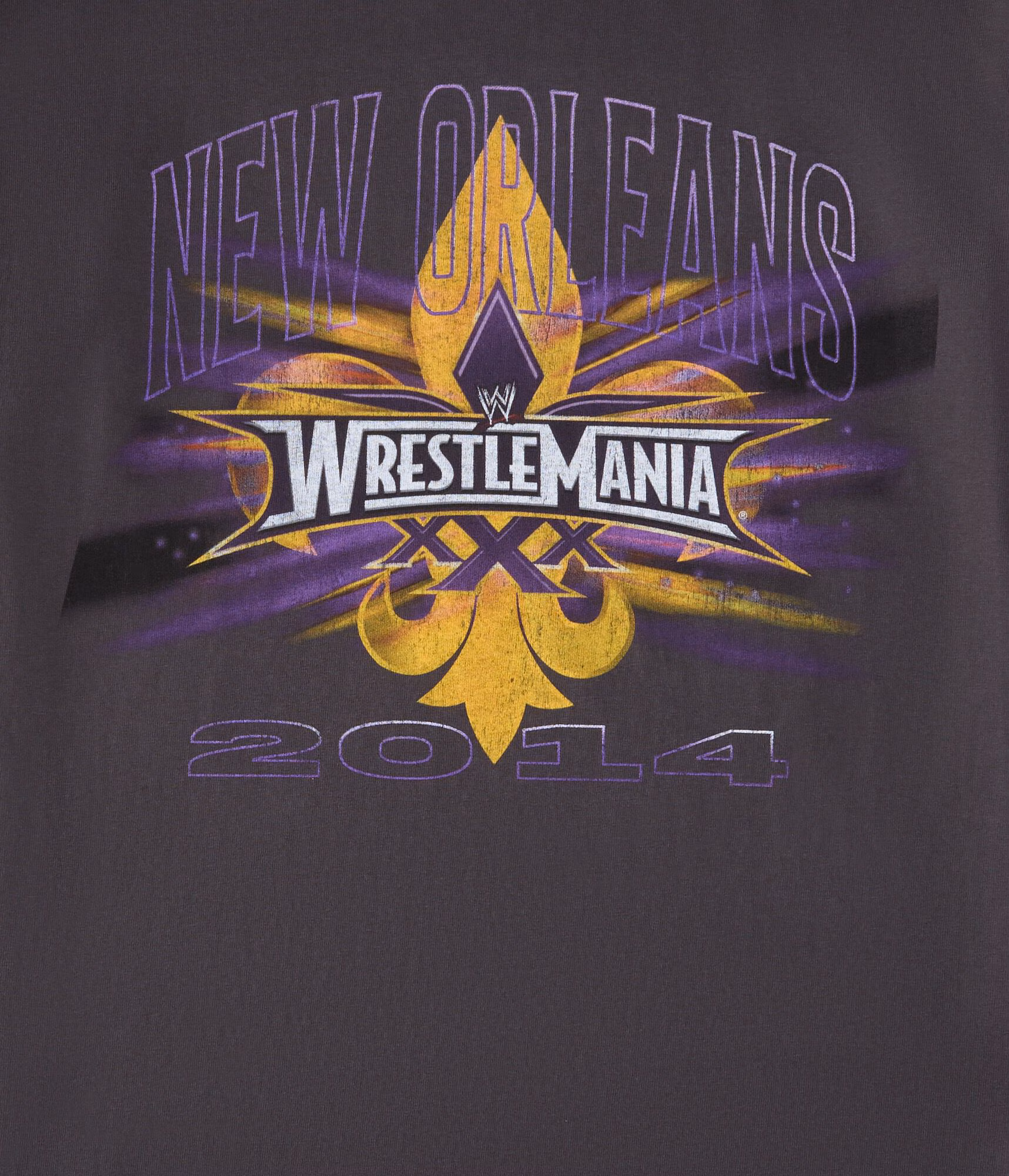 WWE WrestleMania XXX New Orleans Relaxed Graphic Tee black