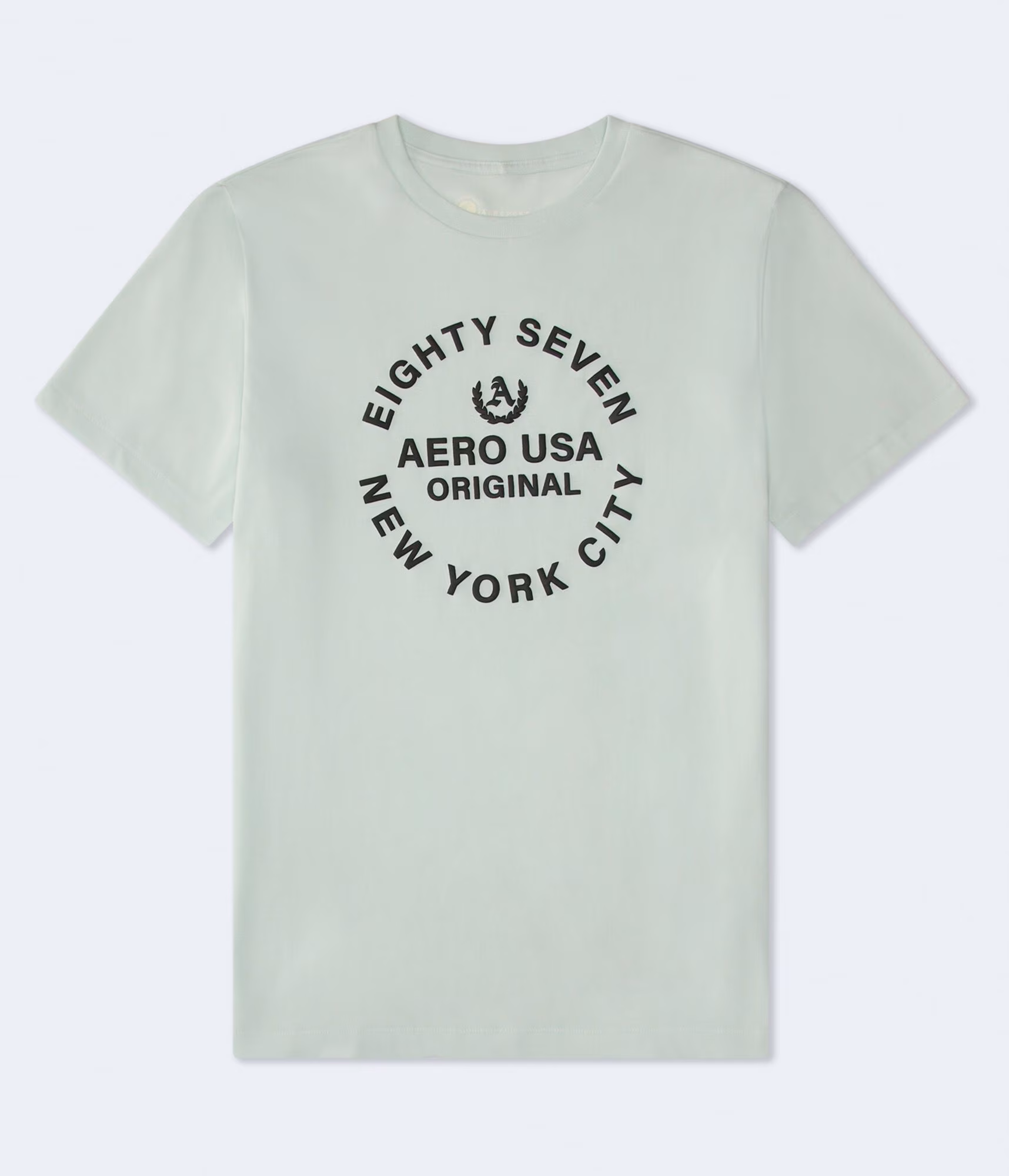 Aero USA Circle Graphic Tee light green