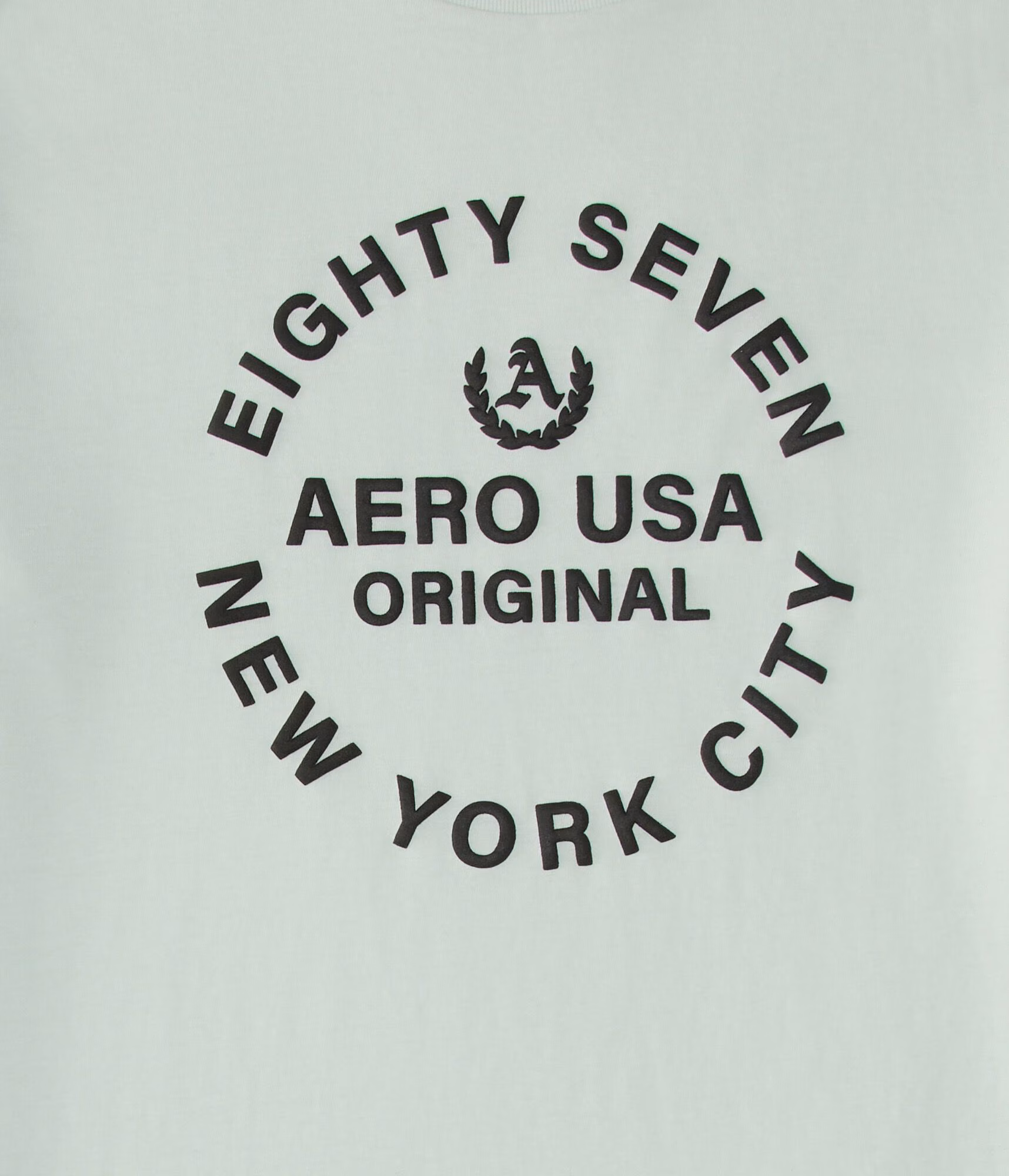 Aero USA Circle Graphic Tee light green