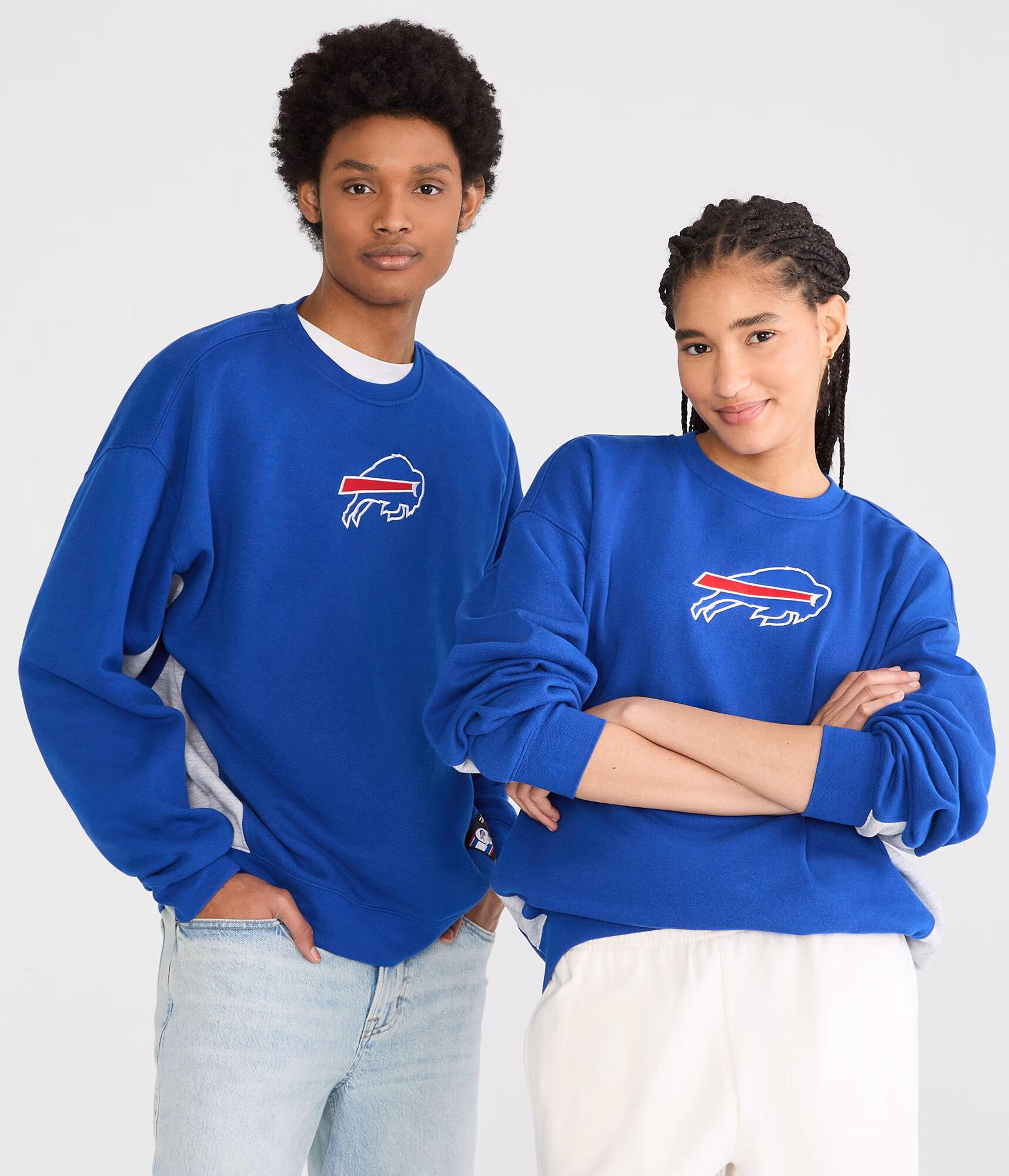 Buffalo Bills Logo Crew Sweatshirt blue