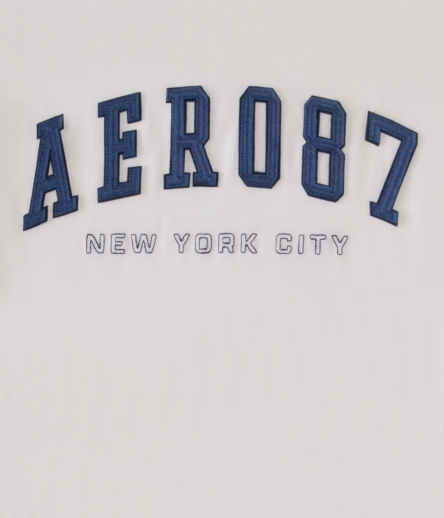 Aero 87 Appliqué Graphic Tee cream