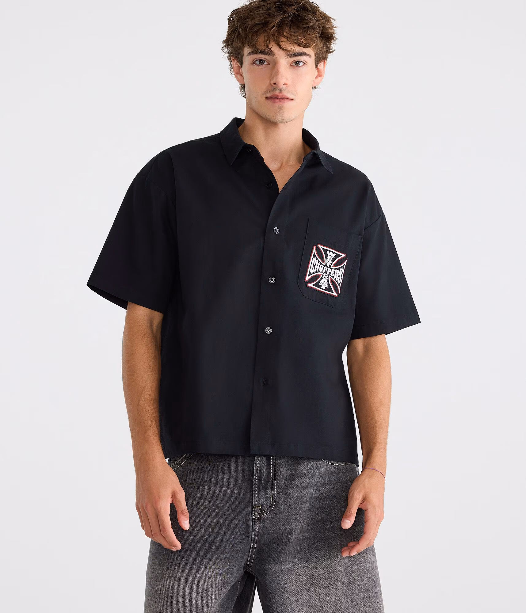West Coast Choppers Boxy Shirt black