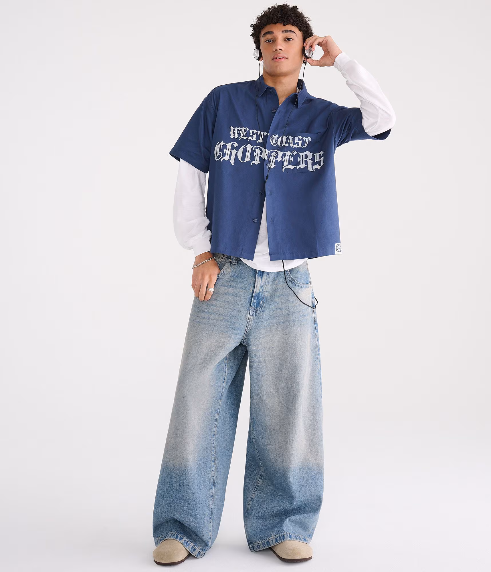 West Coast Choppers Boxy Shirt grey