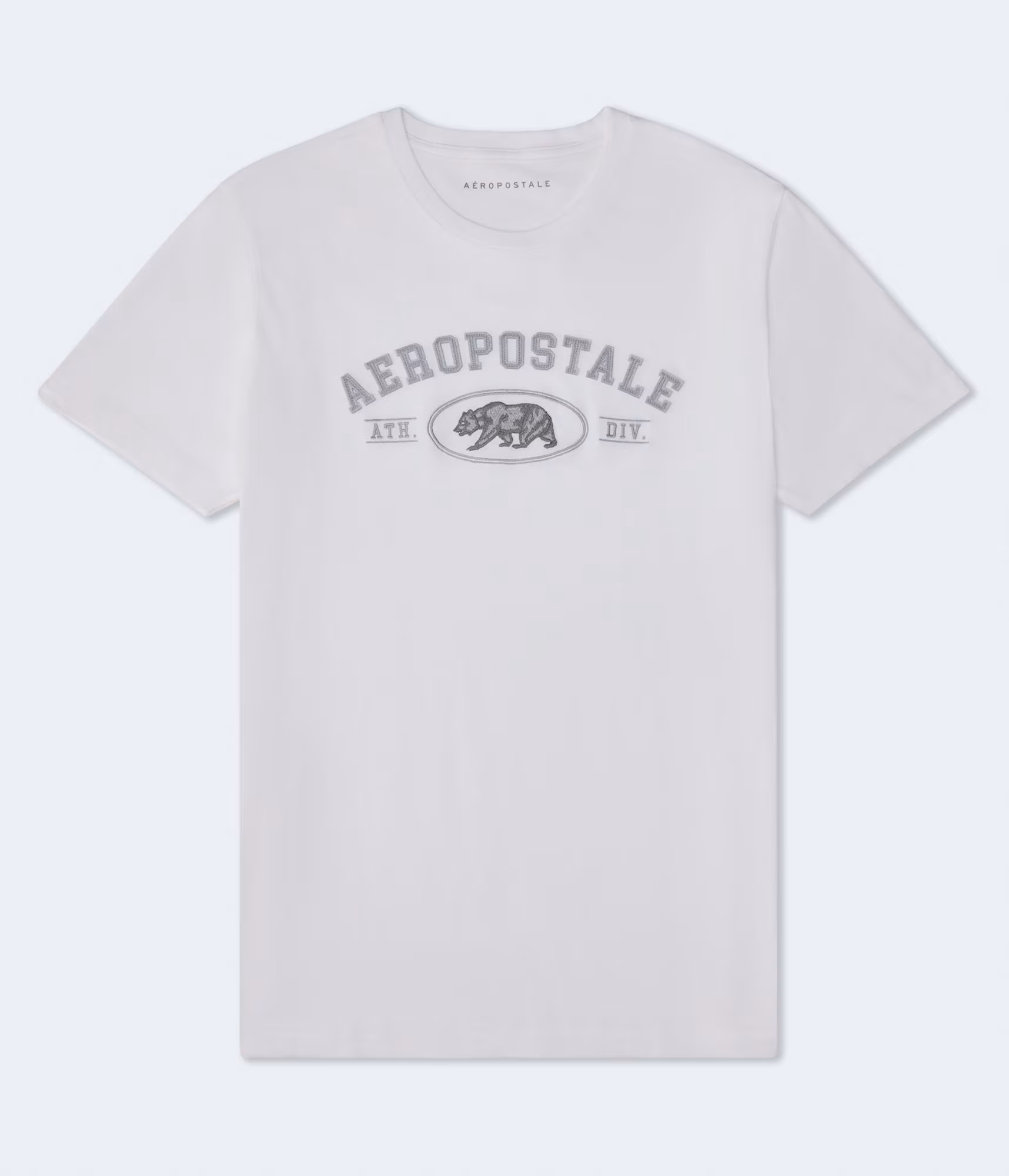 Aeropostale Cali Bear Appliqué Graphic Tee bleach