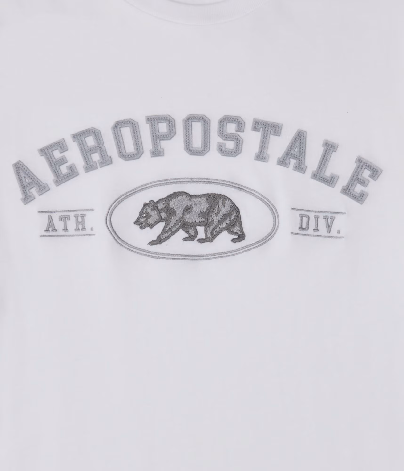 Aeropostale Cali Bear Appliqué Graphic Tee bleach