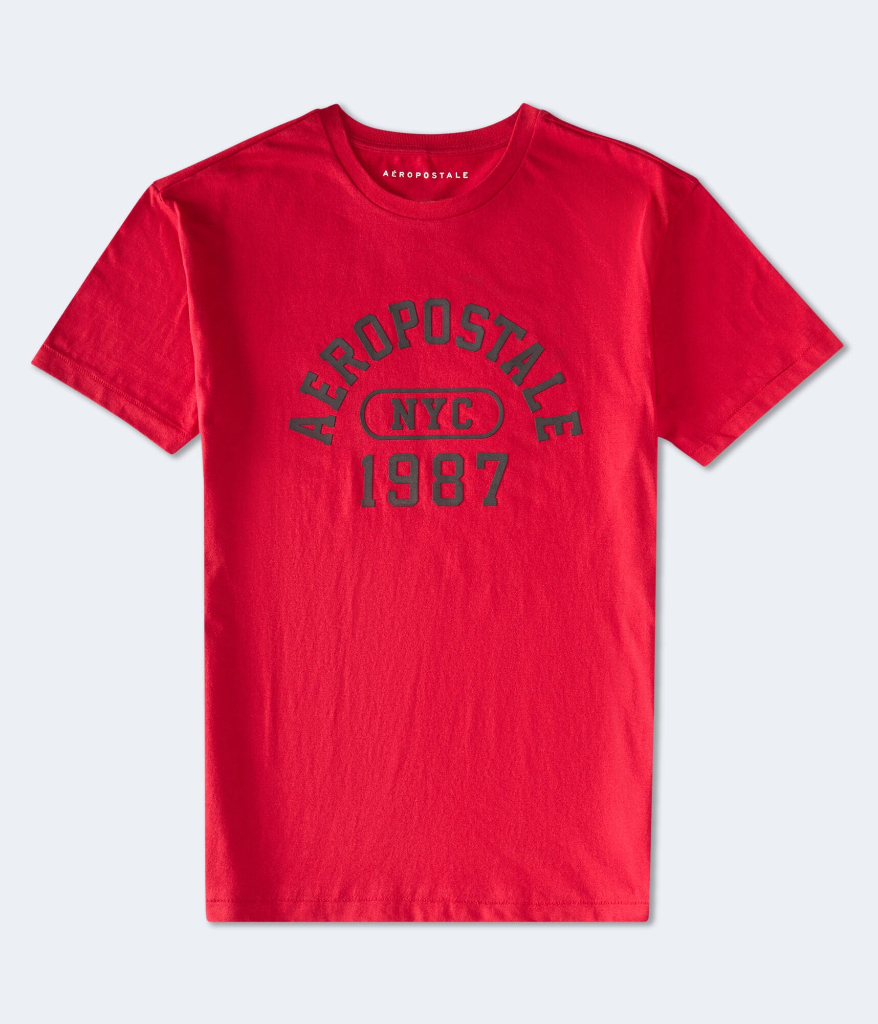 Aeropostale Arch Appliqué Graphic Tee grenadine