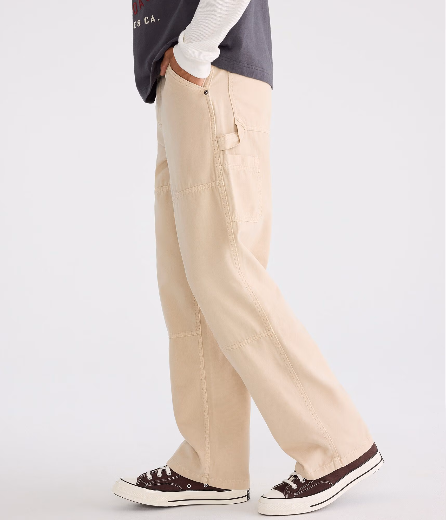 Baggy Carpenter Pants truffle taupe