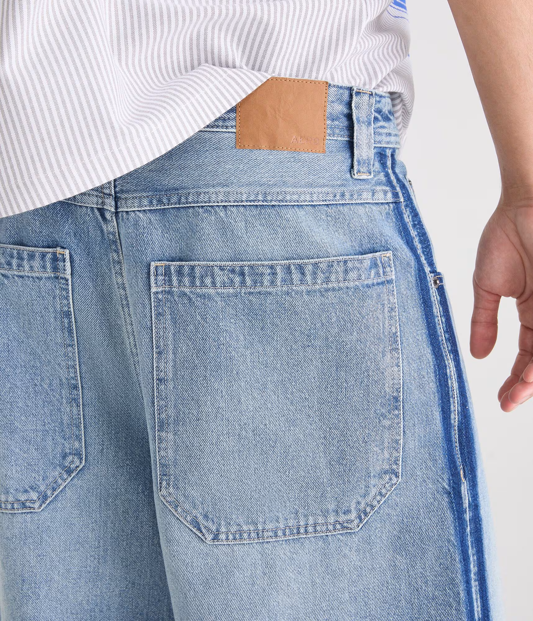 Super Baggy Denim Shorts 12.5" light wash