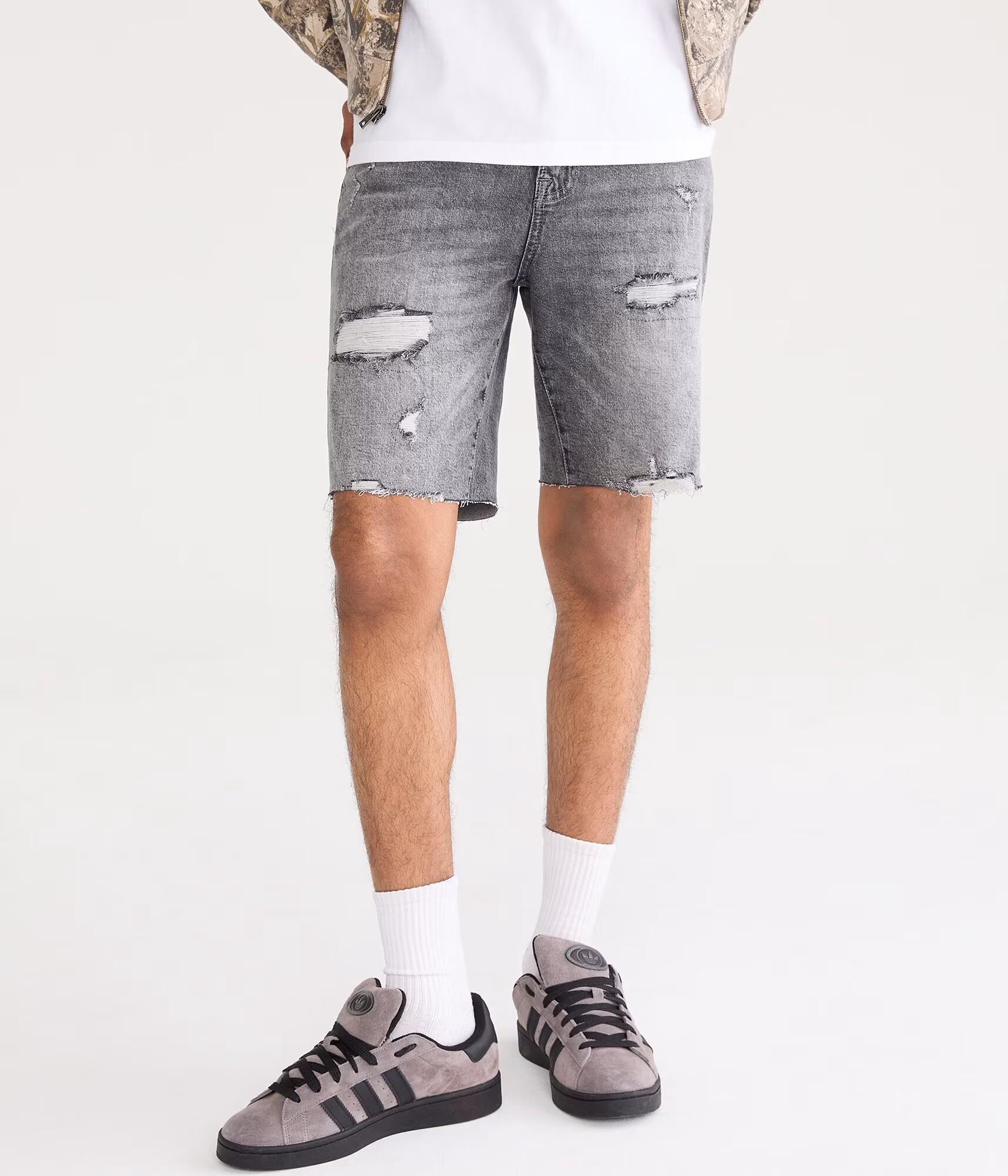 Denim Shorts 9" grey wash