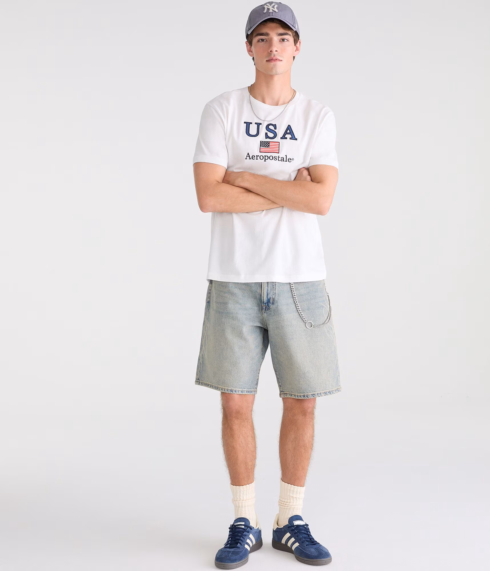 Aeropostale USA Appliqué Graphic Tee cream